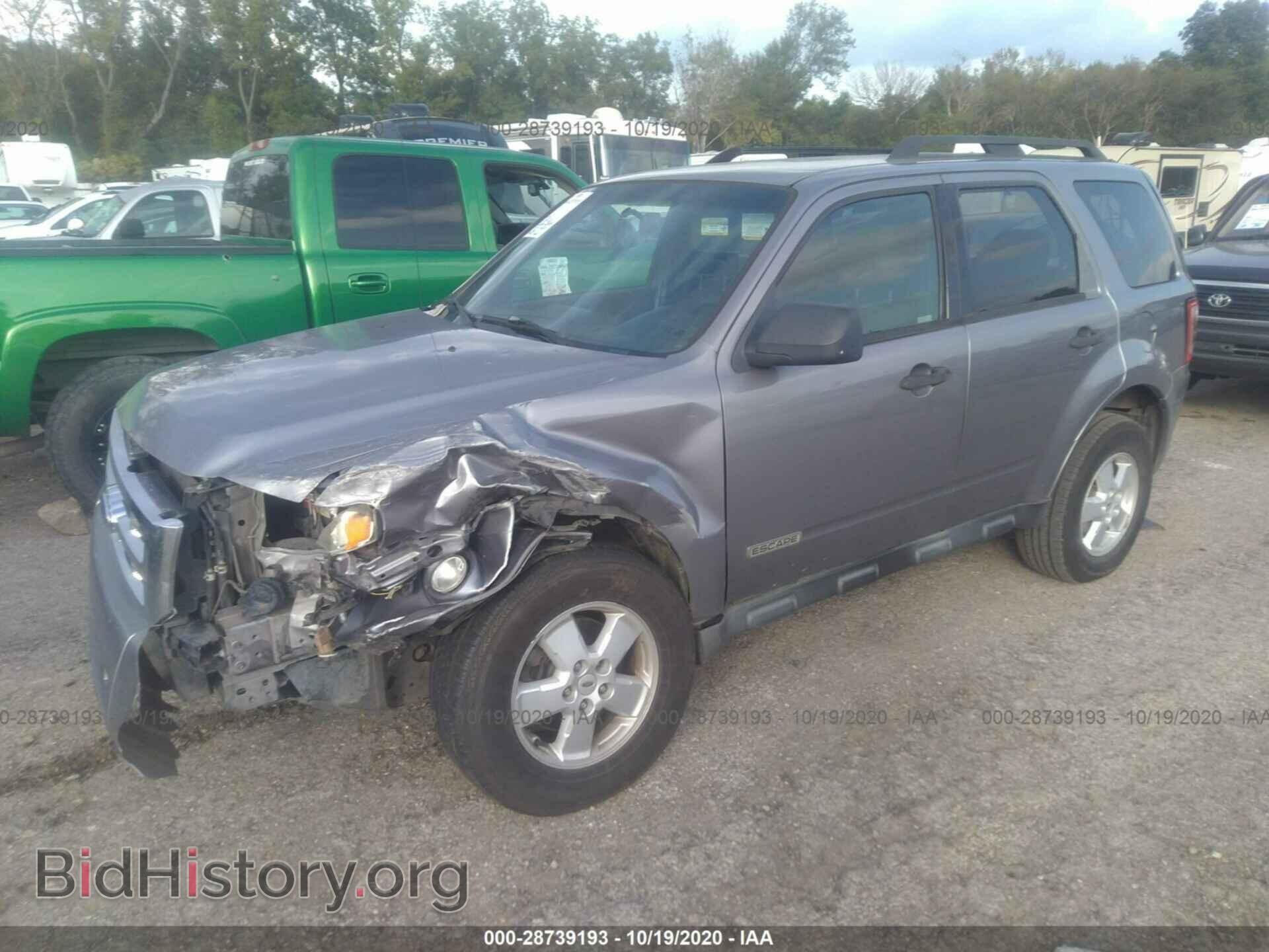 2008 FORD ESCAPE - VIN: 1FMCU03Z38KD23045 - Фото 2