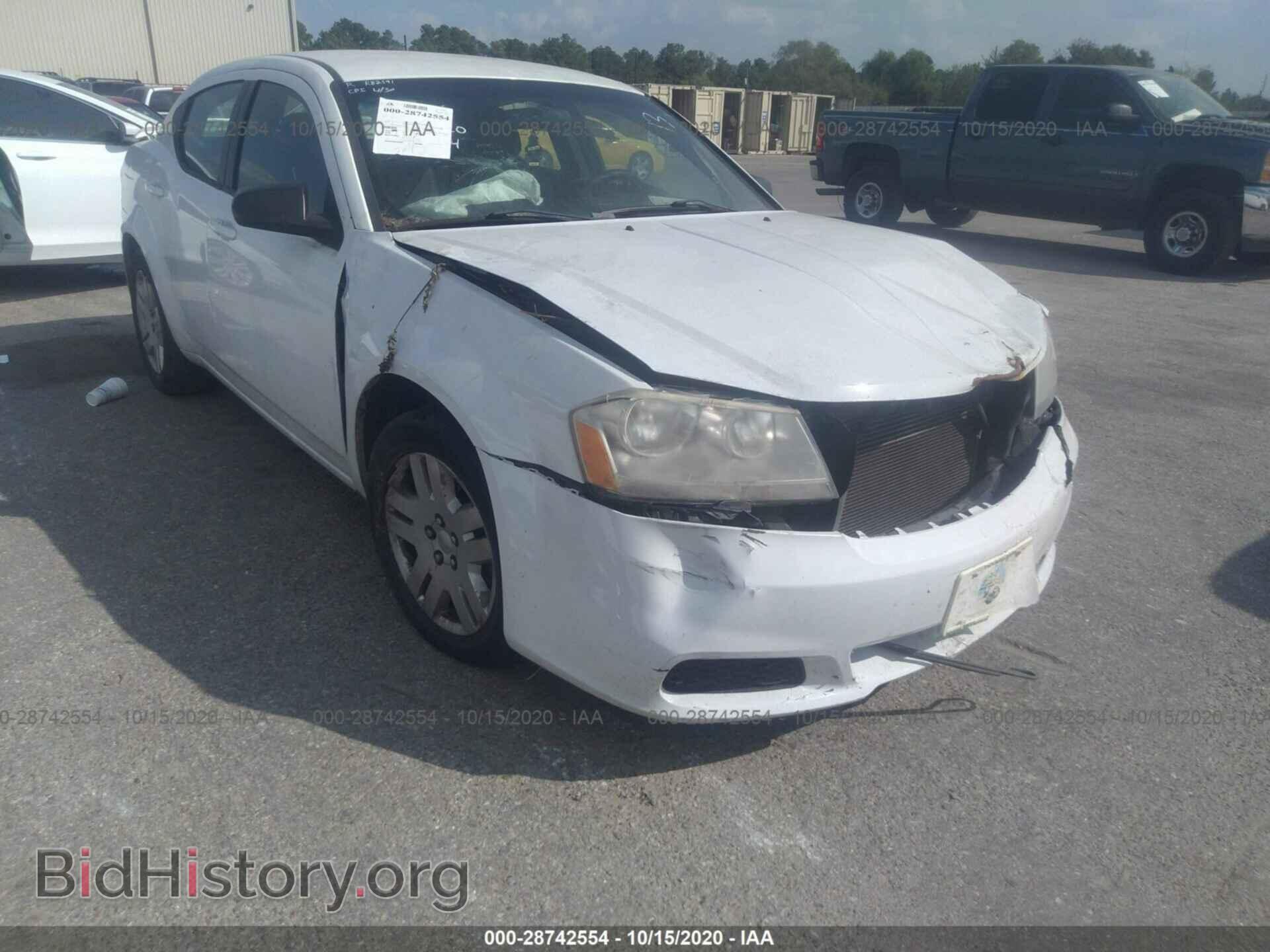 Фотография 1C3CDZAB7DN682622 - DODGE AVENGER 2013
