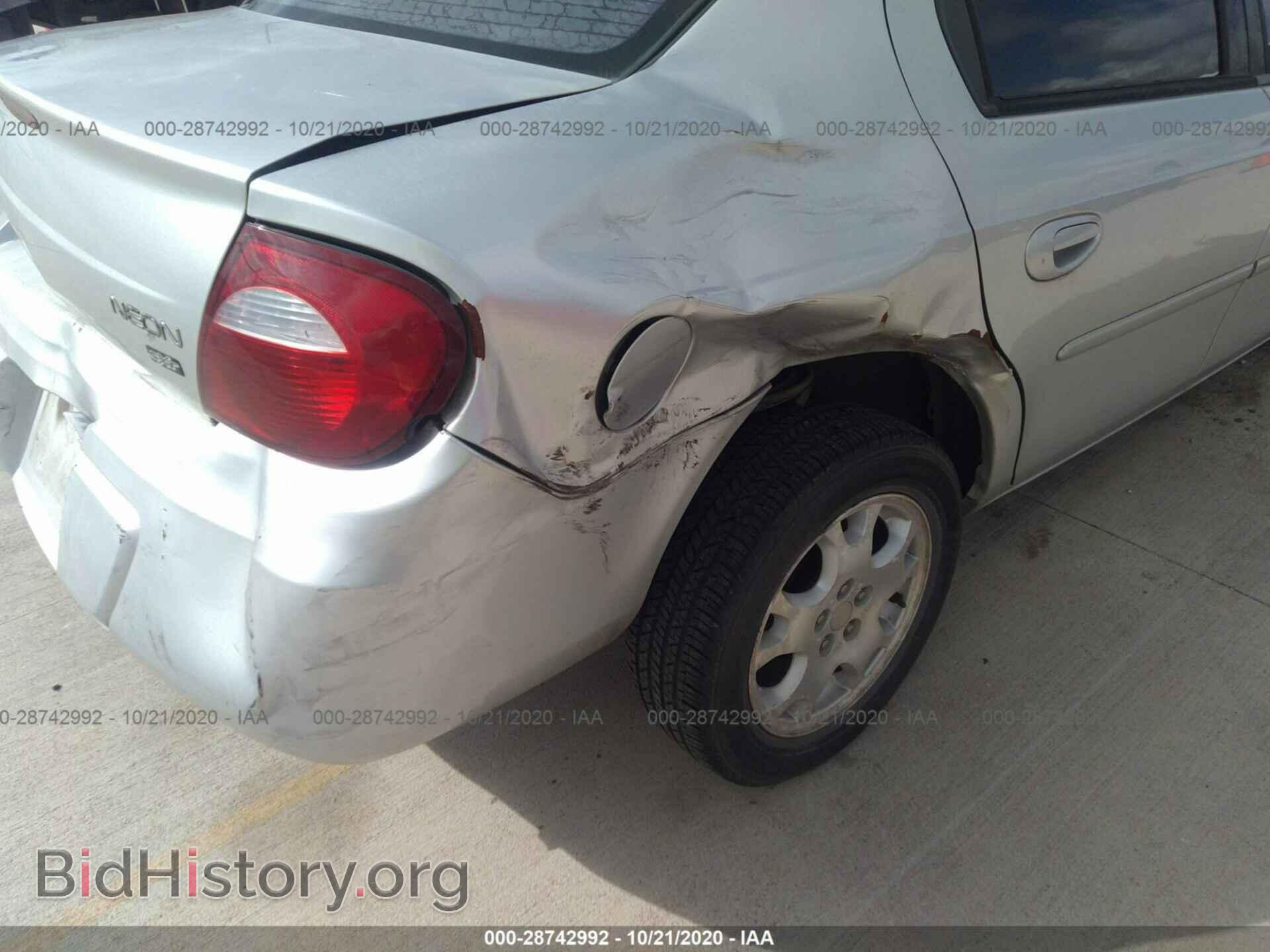 2004 DODGE NEON - VIN: 1B3ES56C24D617978 - Фото 6