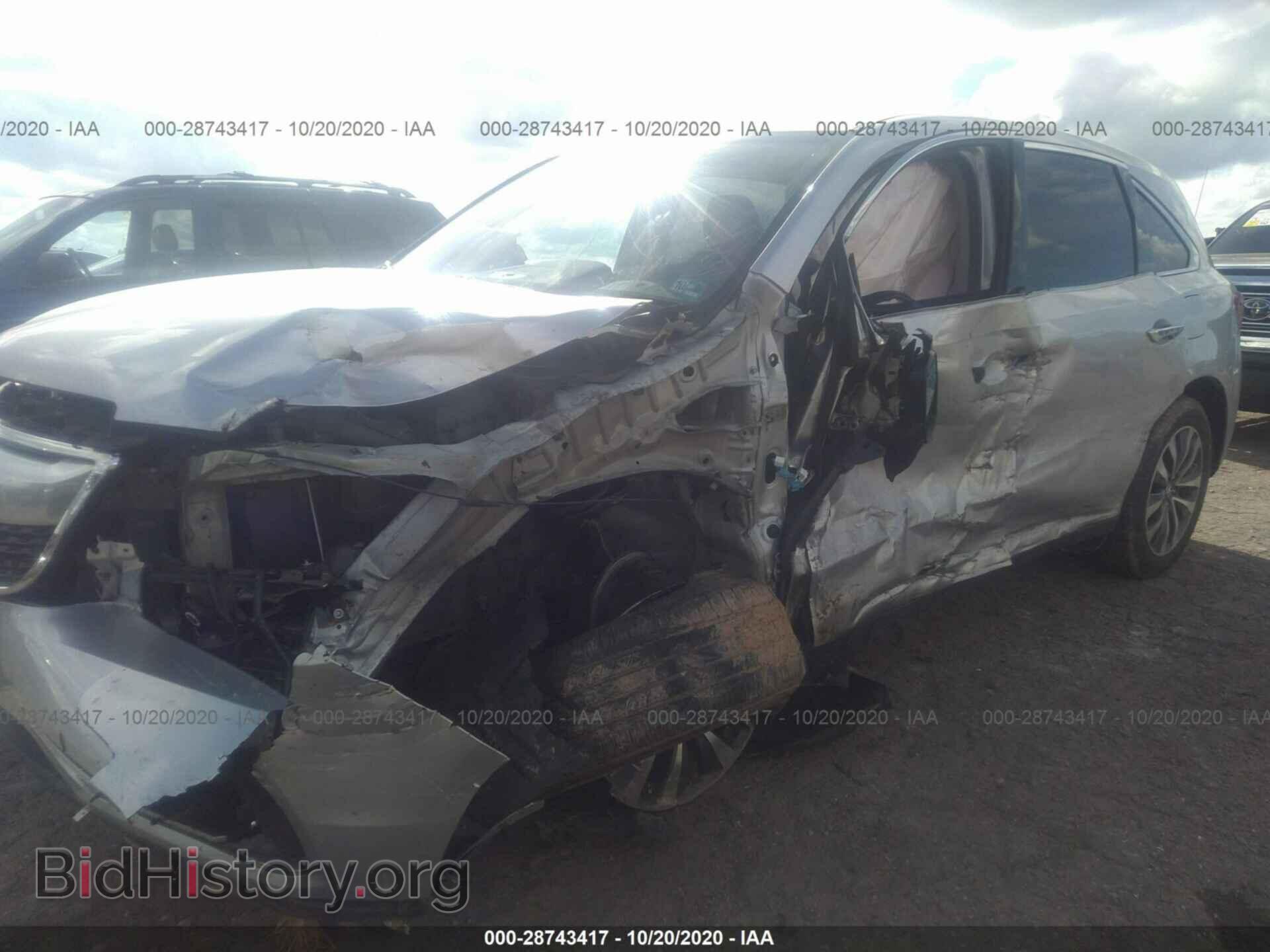 2014 ACURA MDX - VIN: 5FRYD4H43EB016853 - Фото 2