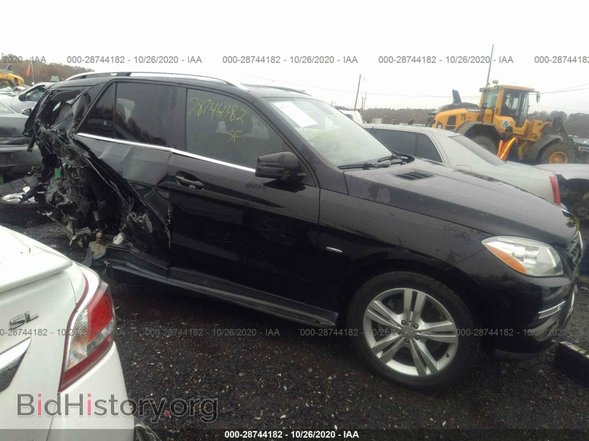 Photo 4JGDA5HB3CA016835 - MERCEDES-BENZ M-CLASS 2012
