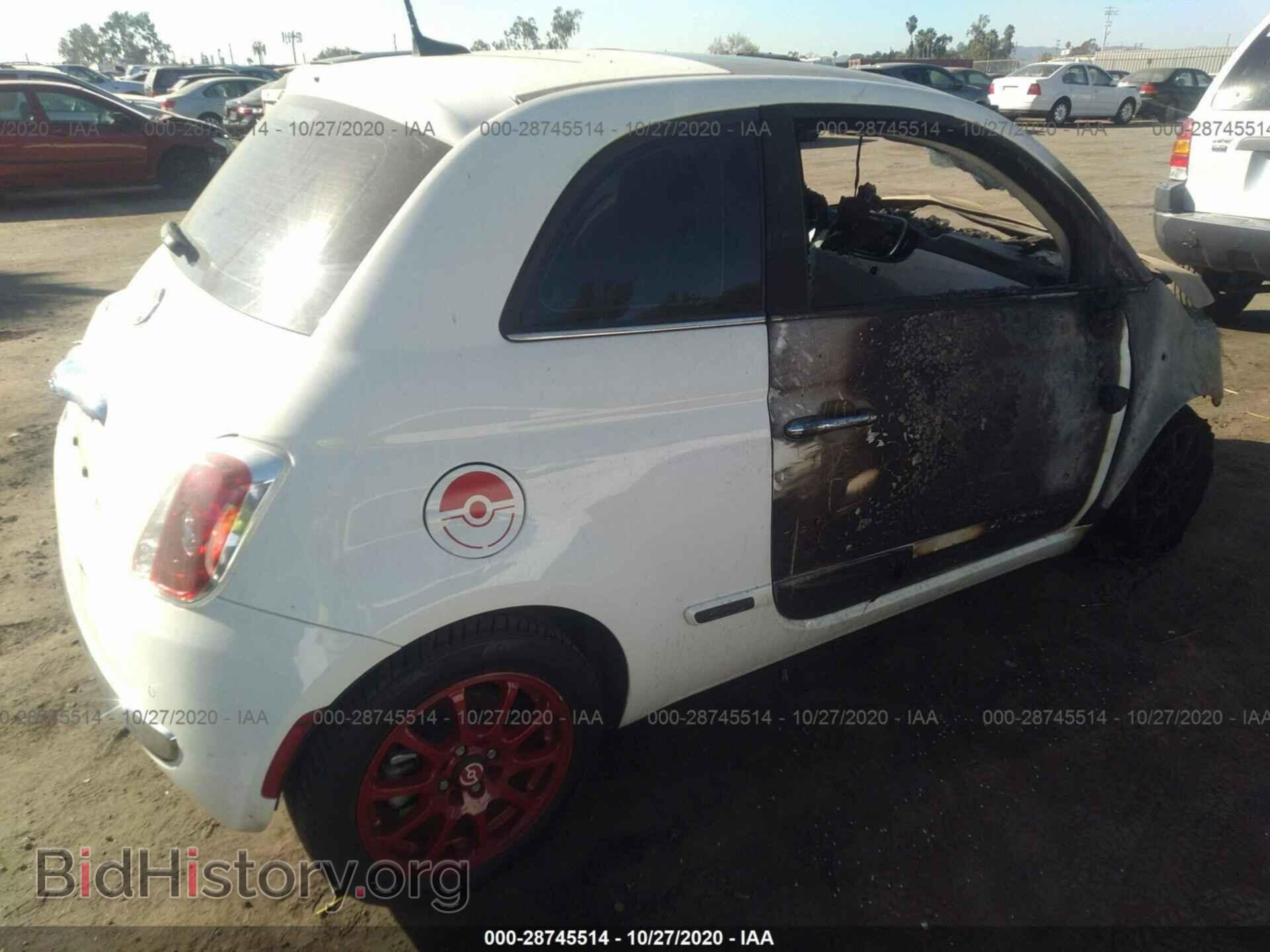 2017 FIAT 500 - VIN: 3C3CFFCR8HT700537 - Фото 4
