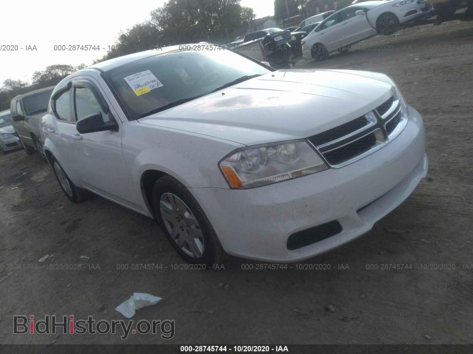Photo 1C3CDZAB0CN269987 - DODGE AVENGER 2012