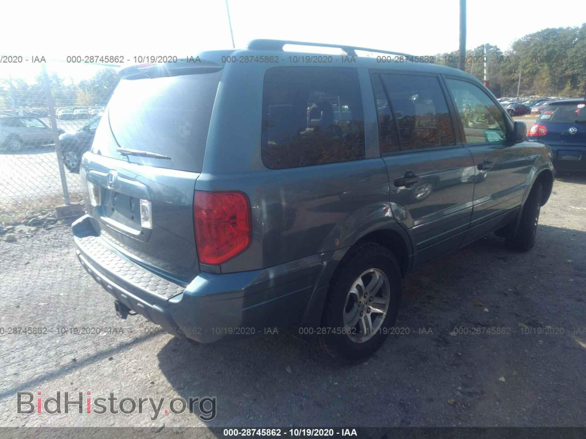 2005 HONDA PILOT - VIN: 2HKYF18695H503939 - Фото 4