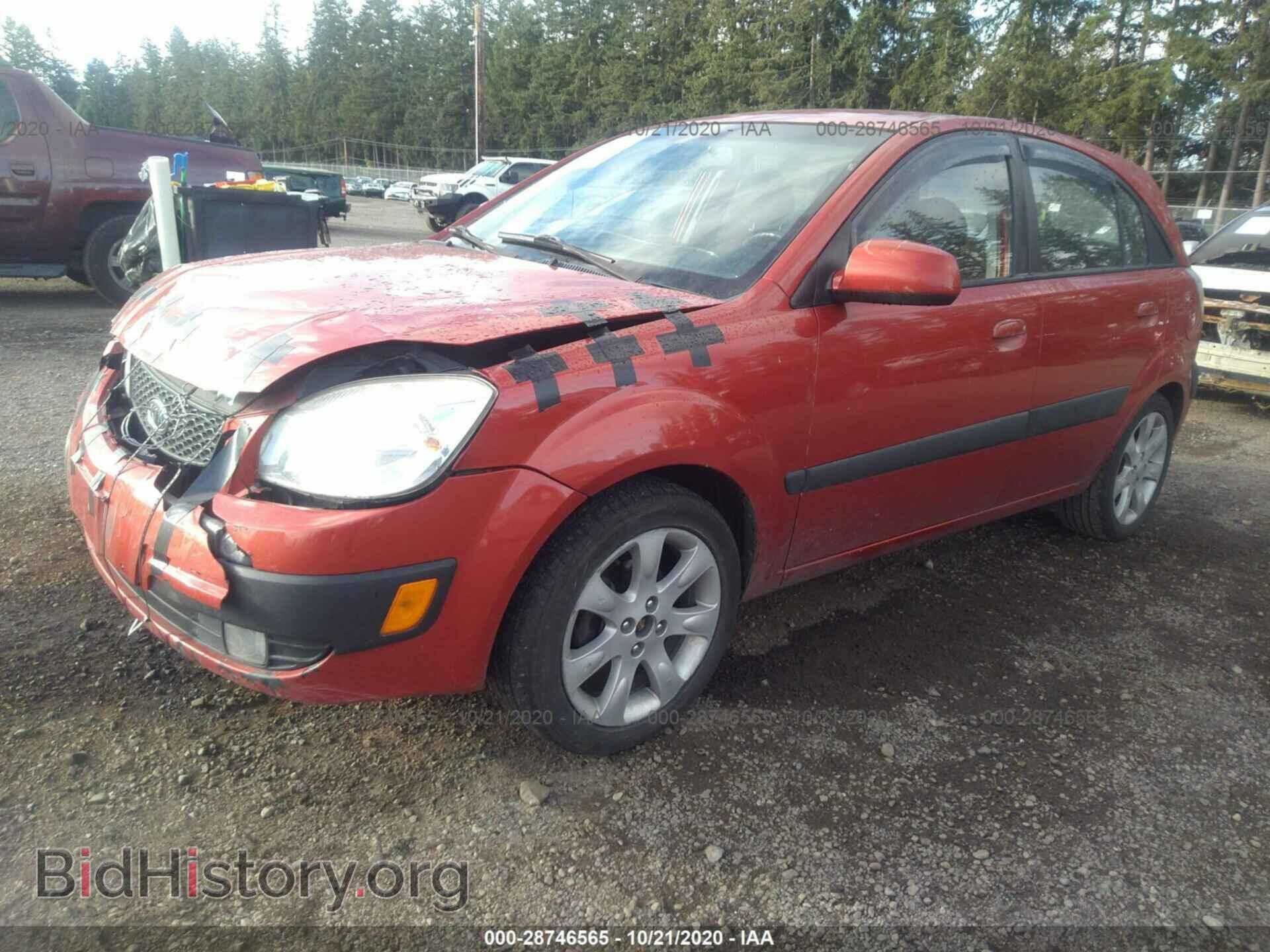 2007 KIA RIO5 - VIN: KNADE163476234849 - Фото 2