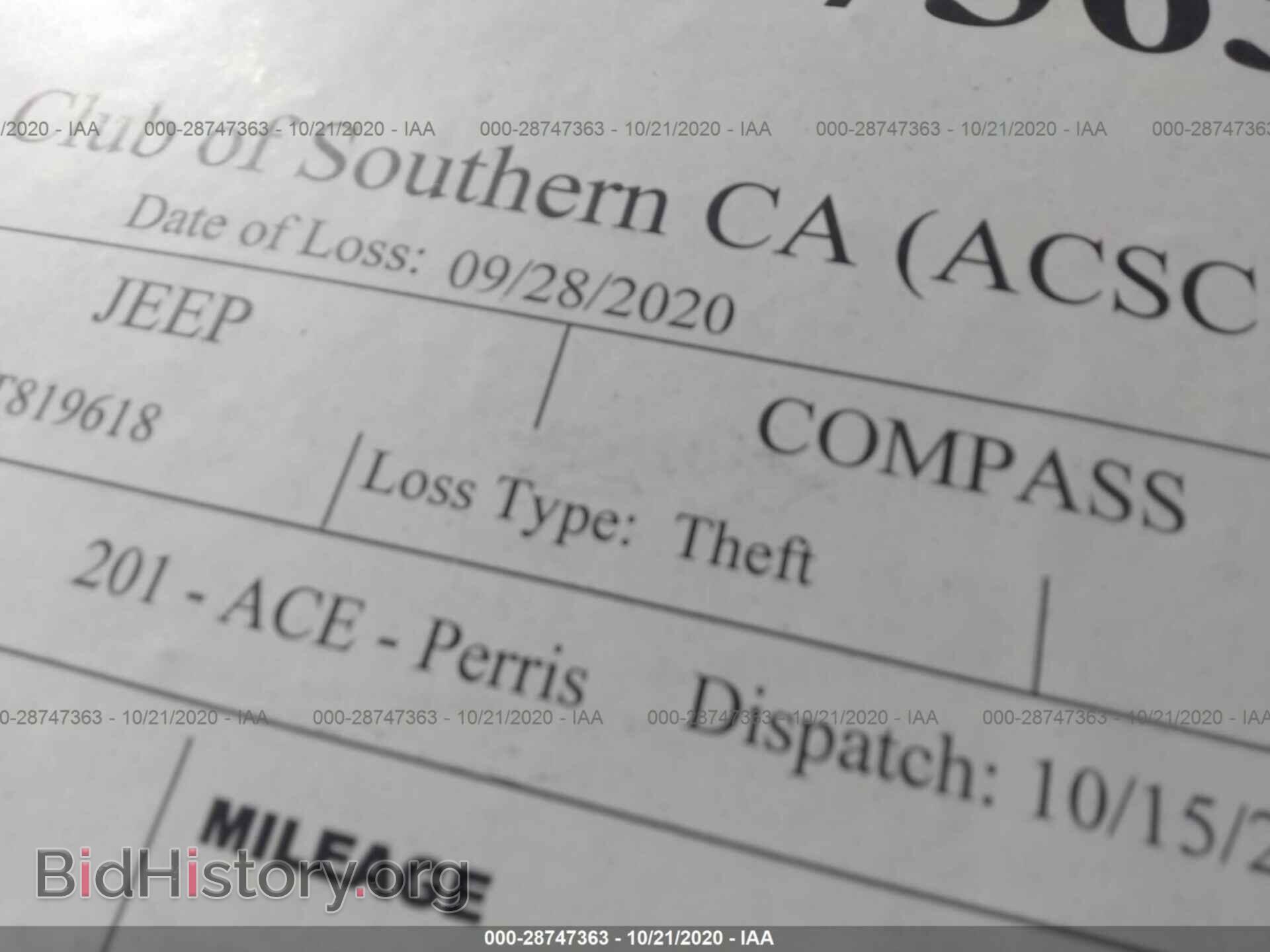 2019 JEEP COMPASS - VIN: 3C4NJCBB4KT819618 - Фото 6