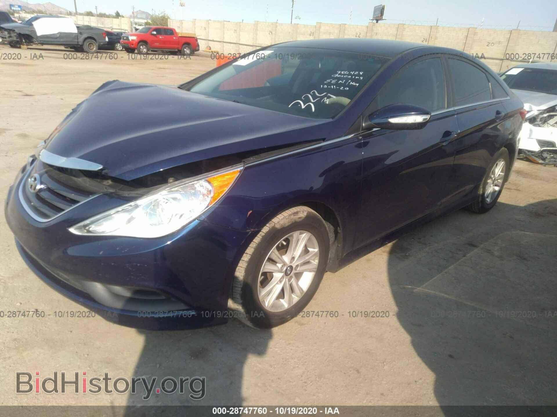 2014 HYUNDAI SONATA - VIN: 5NPEB4AC2EH844700 - Фото 2