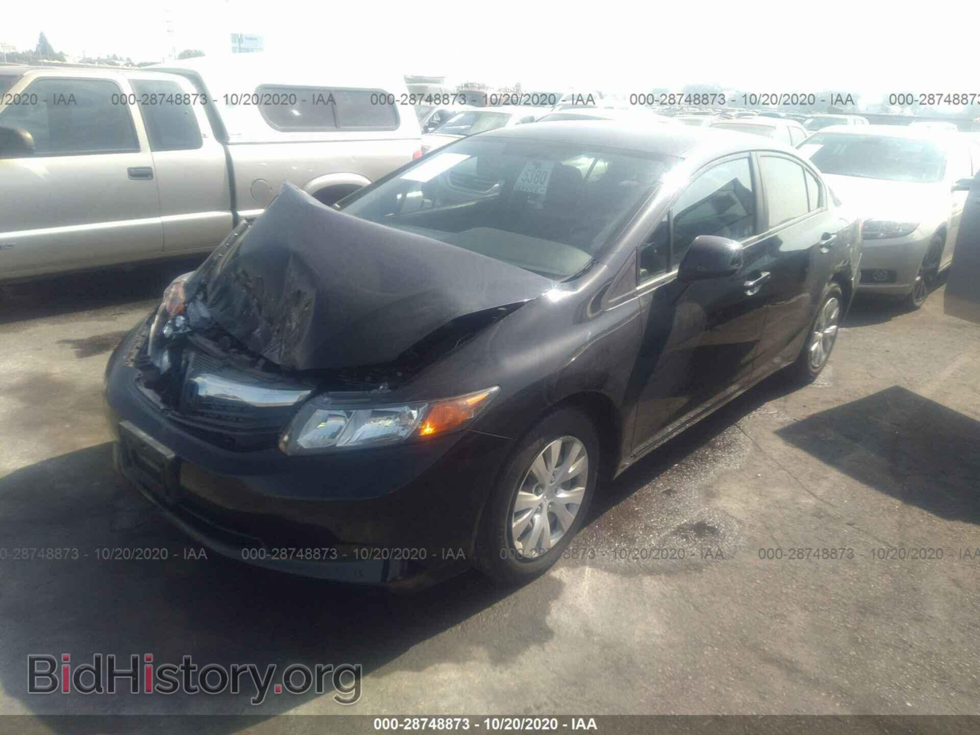2012 HONDA CIVIC SDN - VIN: 19XFB2F50CE388149 - Фото 2