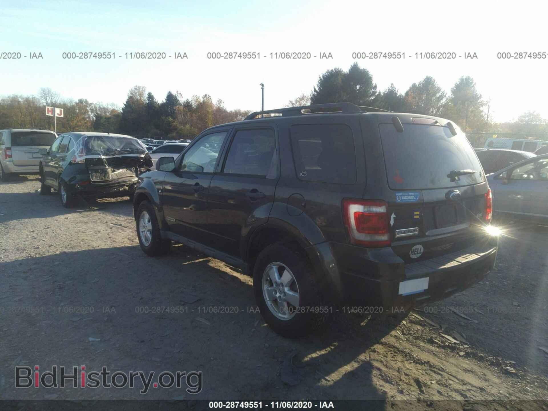 2008 FORD ESCAPE - VIN: 1FMCU03148KB75403 - Фото 3