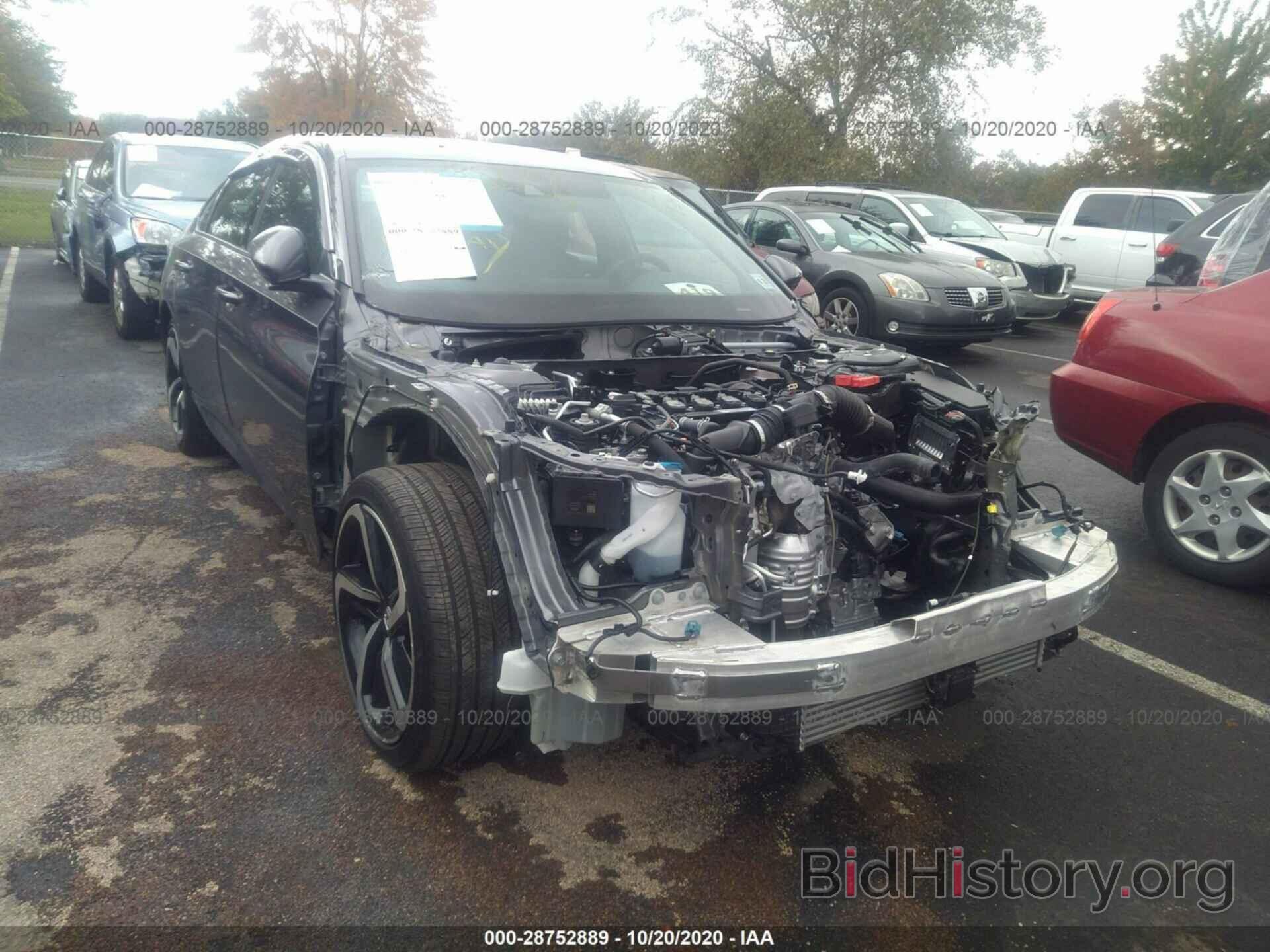 Photo 1HGCV1F35LA079283 - HONDA ACCORD SEDAN 2020