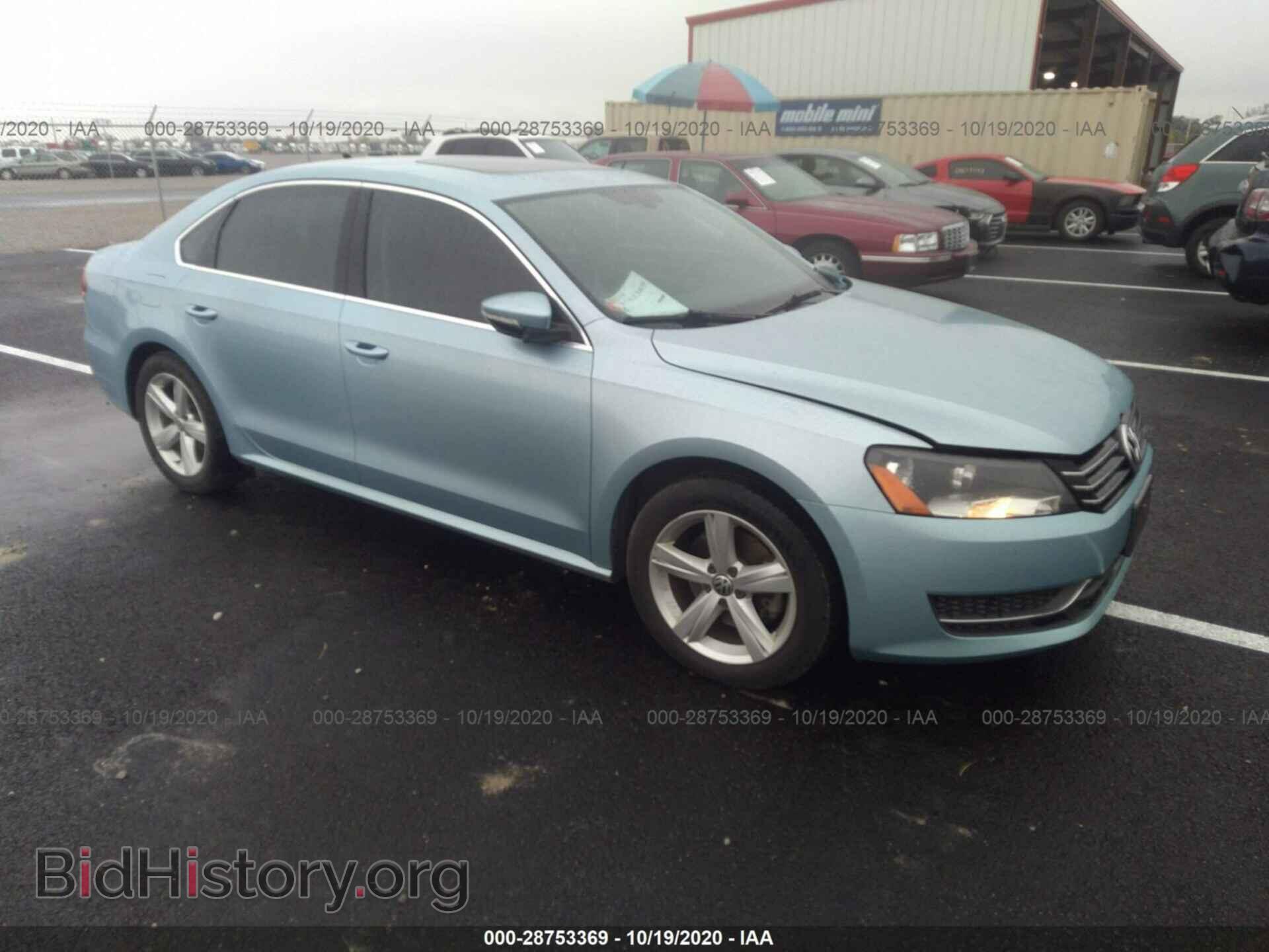 Фотография 1VWBH7A39CC073077 - VOLKSWAGEN PASSAT 2012