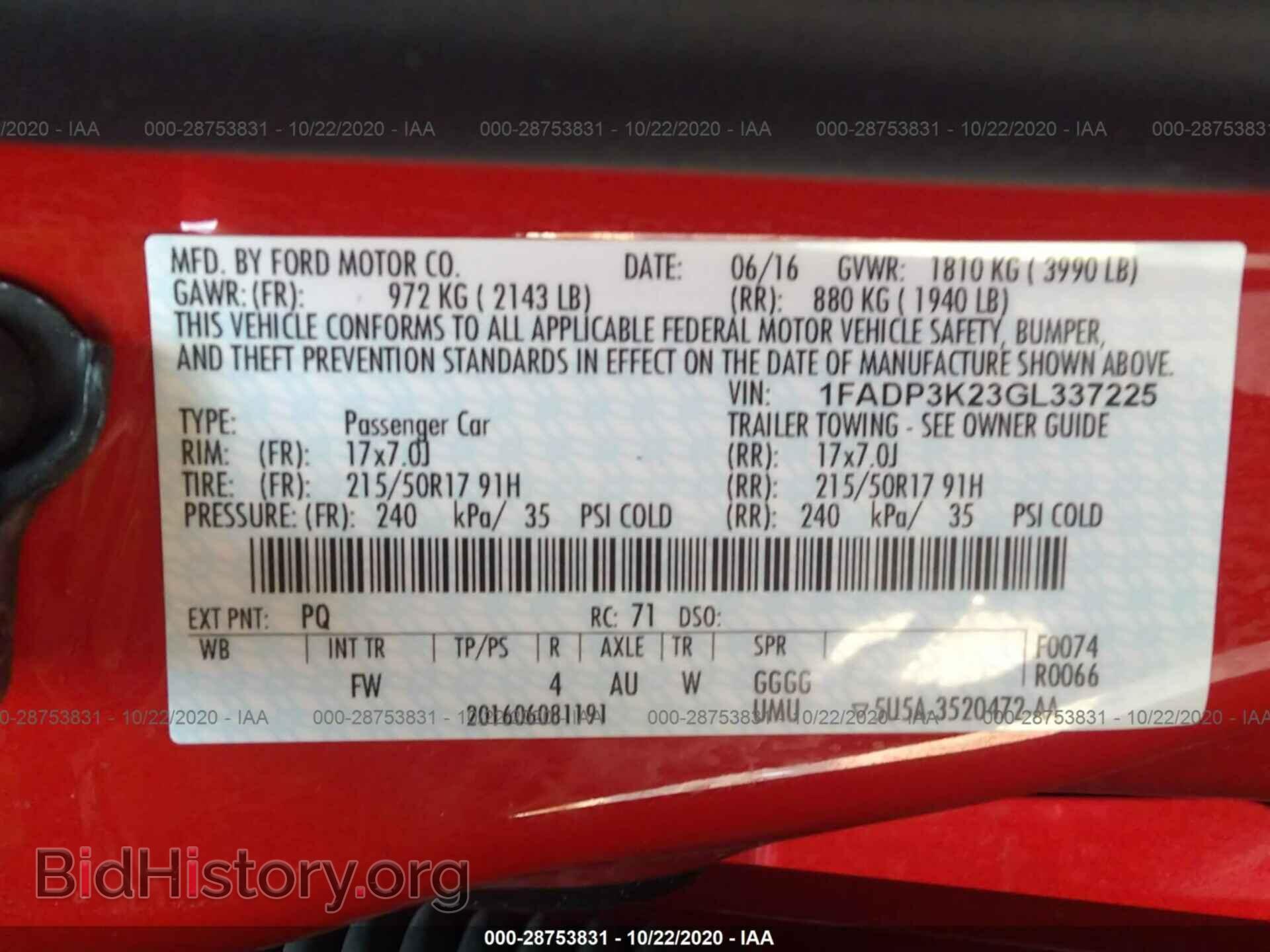 2016 FORD FOCUS - VIN: 1FADP3K23GL337225 - Photo 9