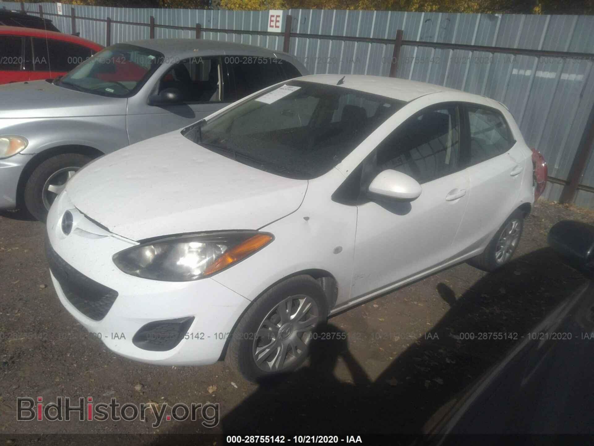2014 MAZDA MAZDA2 - VIN: JM1DE1KY8E0186390 - Фото 2