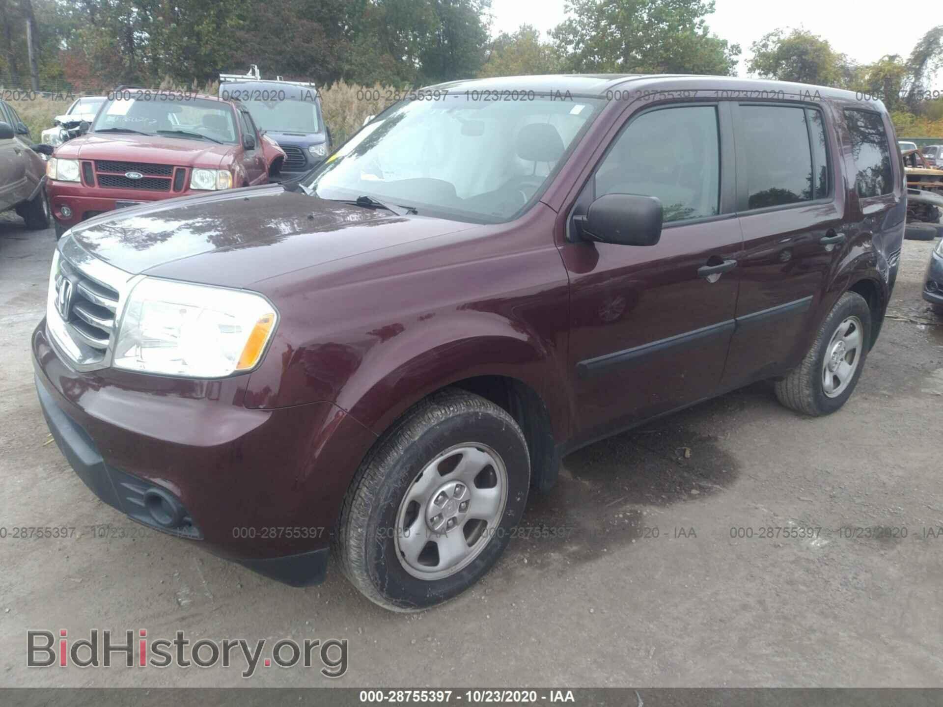 2013 HONDA PILOT - VIN: 5FNYF4H26DB077834 - Фото 2