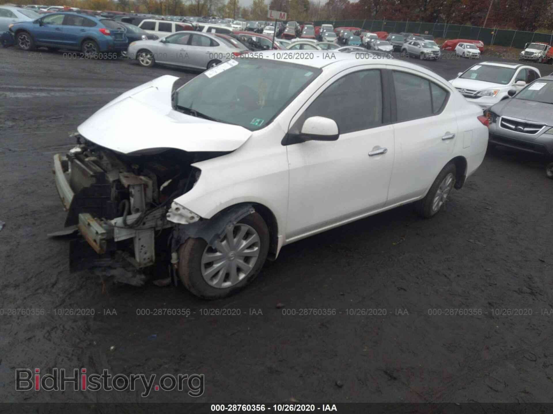 2012 NISSAN VERSA - VIN: 3N1CN7AP1CL835361 - Фото 2