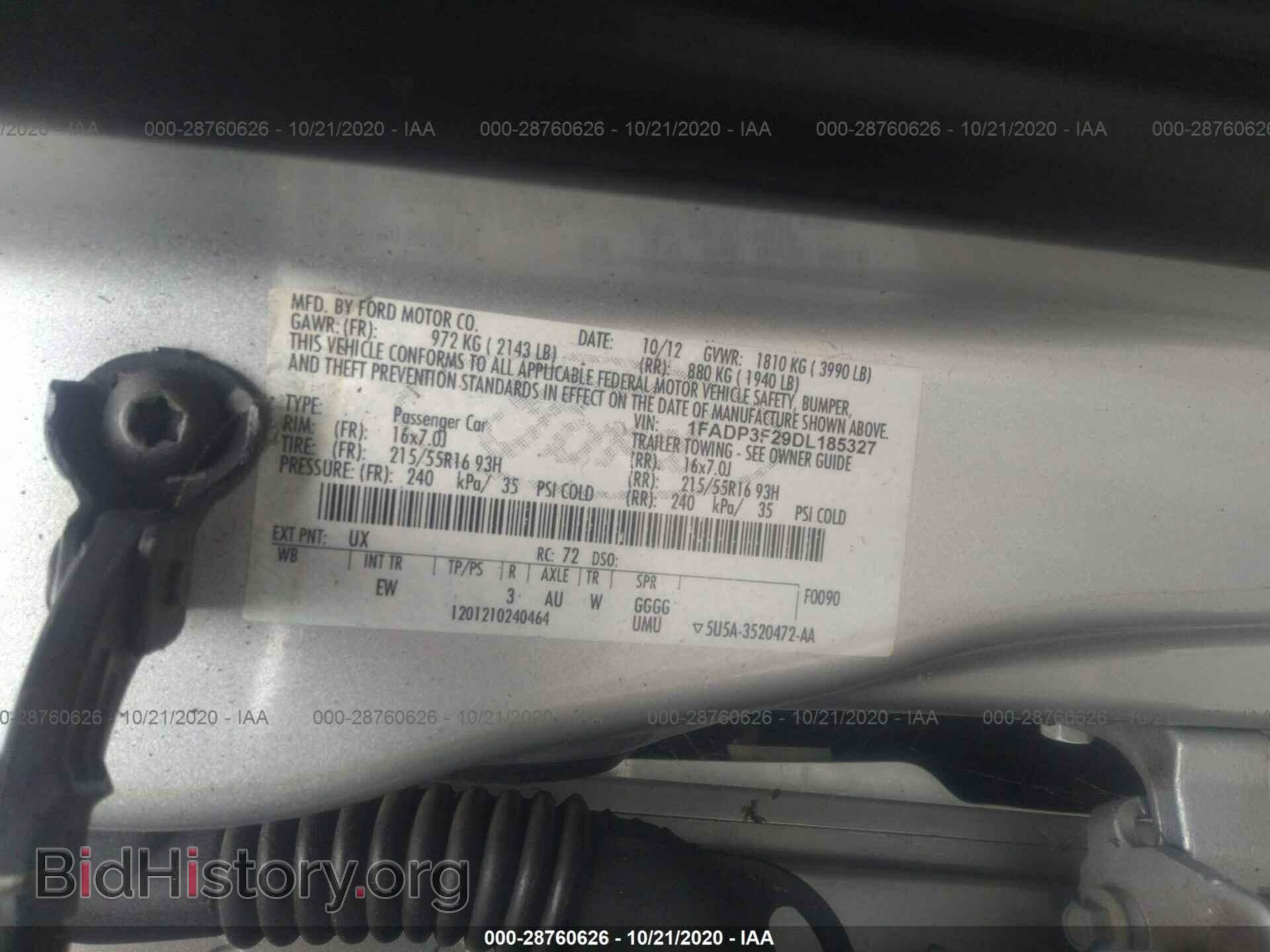 2013 FORD FOCUS - VIN: 1FADP3F29DL185327 - Photo 9