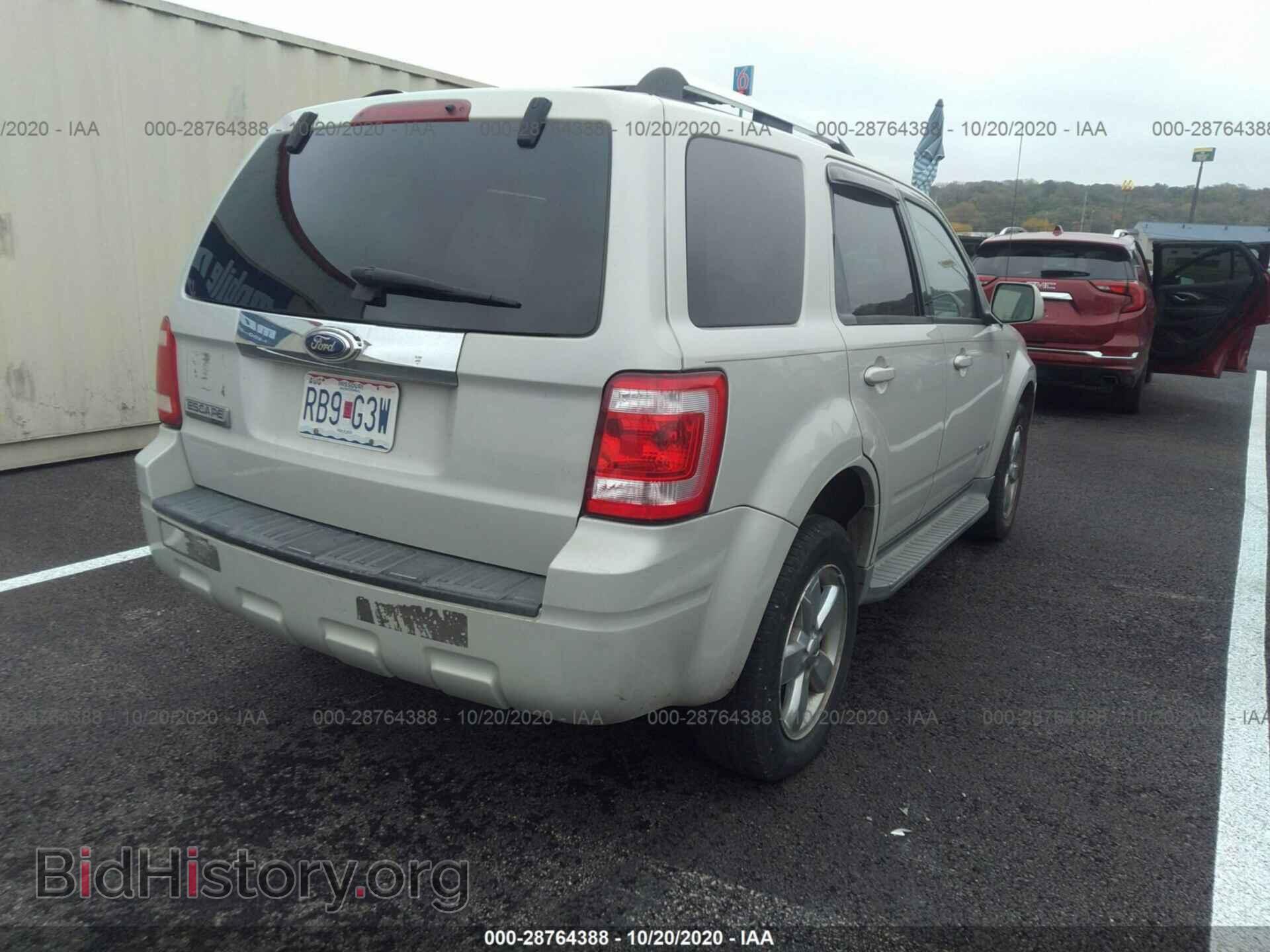 2008 FORD ESCAPE - VIN: 1FMCU04168KB46340 - Фото 4