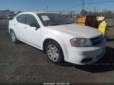 2011 Dodge AVENGER Express, белый — VIN 1B3BD4FB4BN590787, IAAI