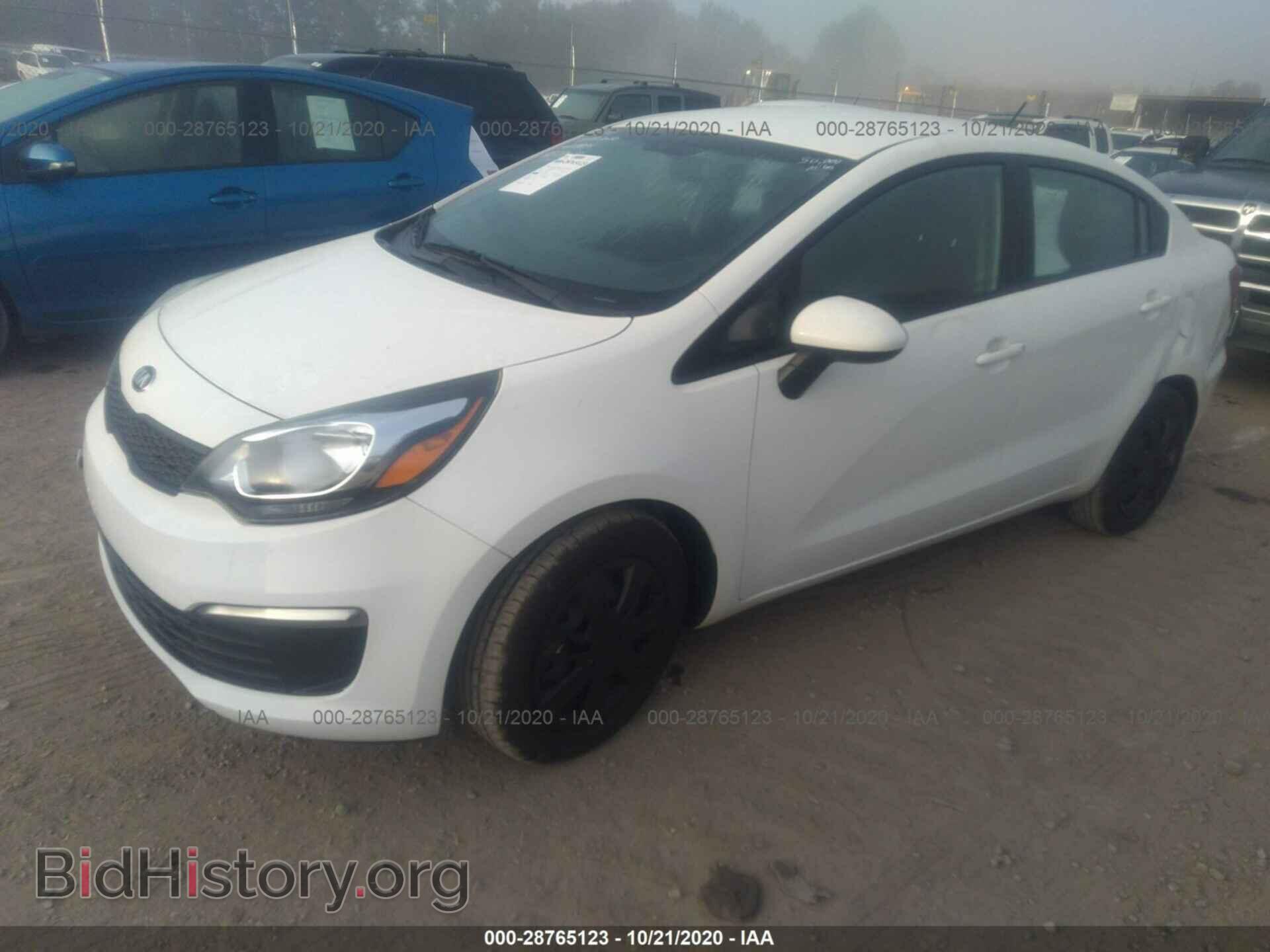 2016 KIA RIO - VIN: KNADM4A34G6685209 - Фото 2