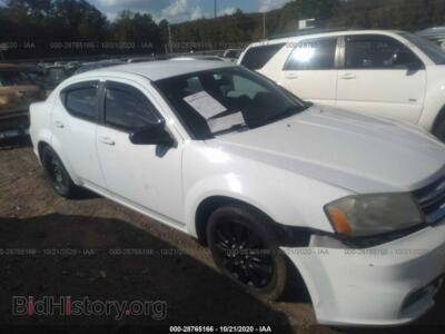 2011 Dodge AVENGER Express, белый — VIN 1B3BD4FG7BN555821, IAAI