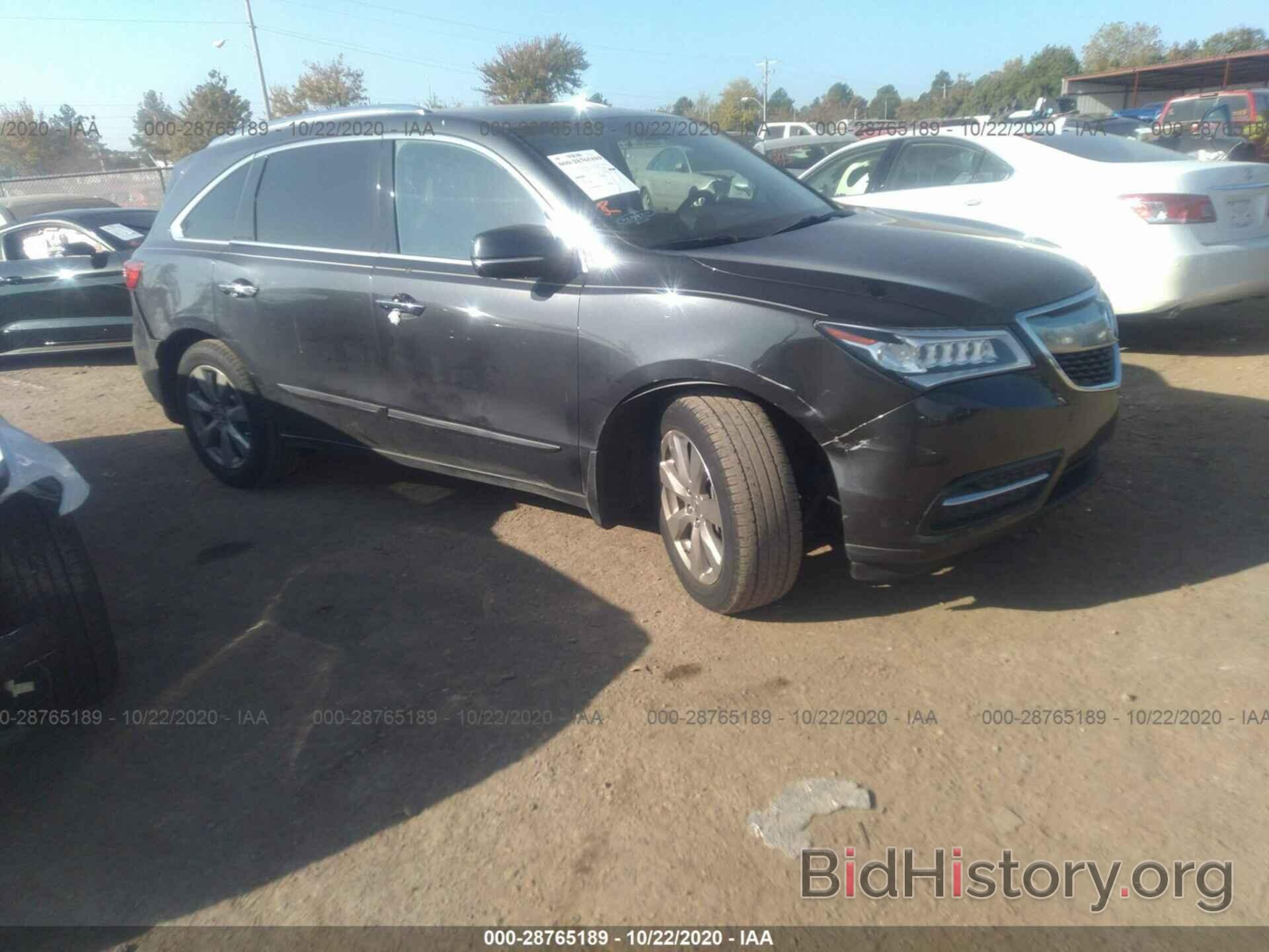 Photo 5FRYD3H88EB007157 - ACURA MDX 2014