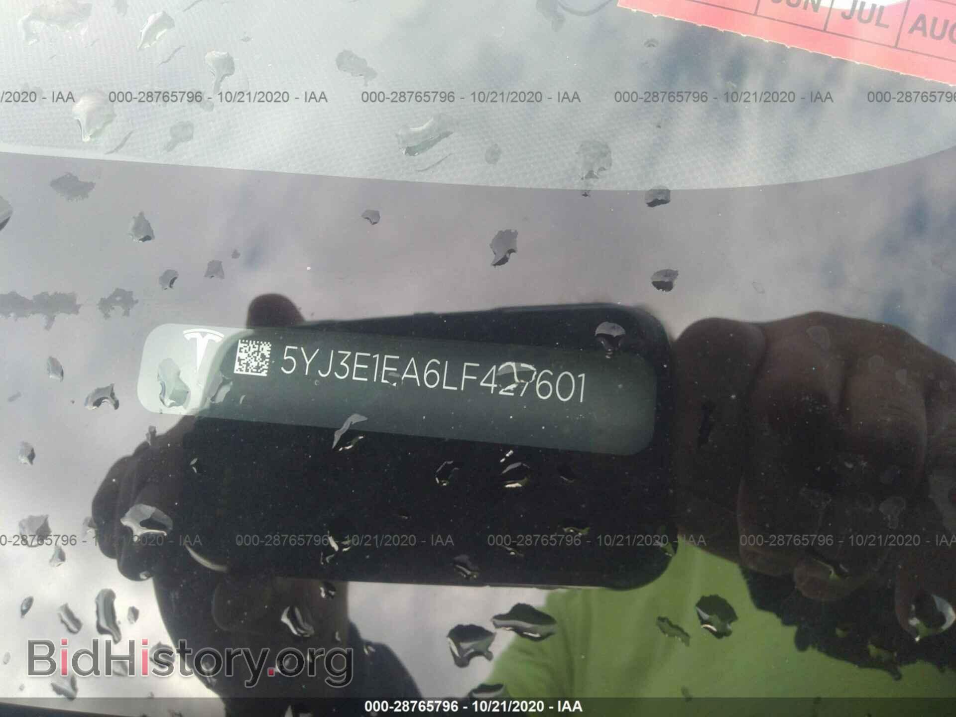 2020 TESLA MODEL 3 - VIN: 5YJ3E1EA6LF427601 - Photo 9