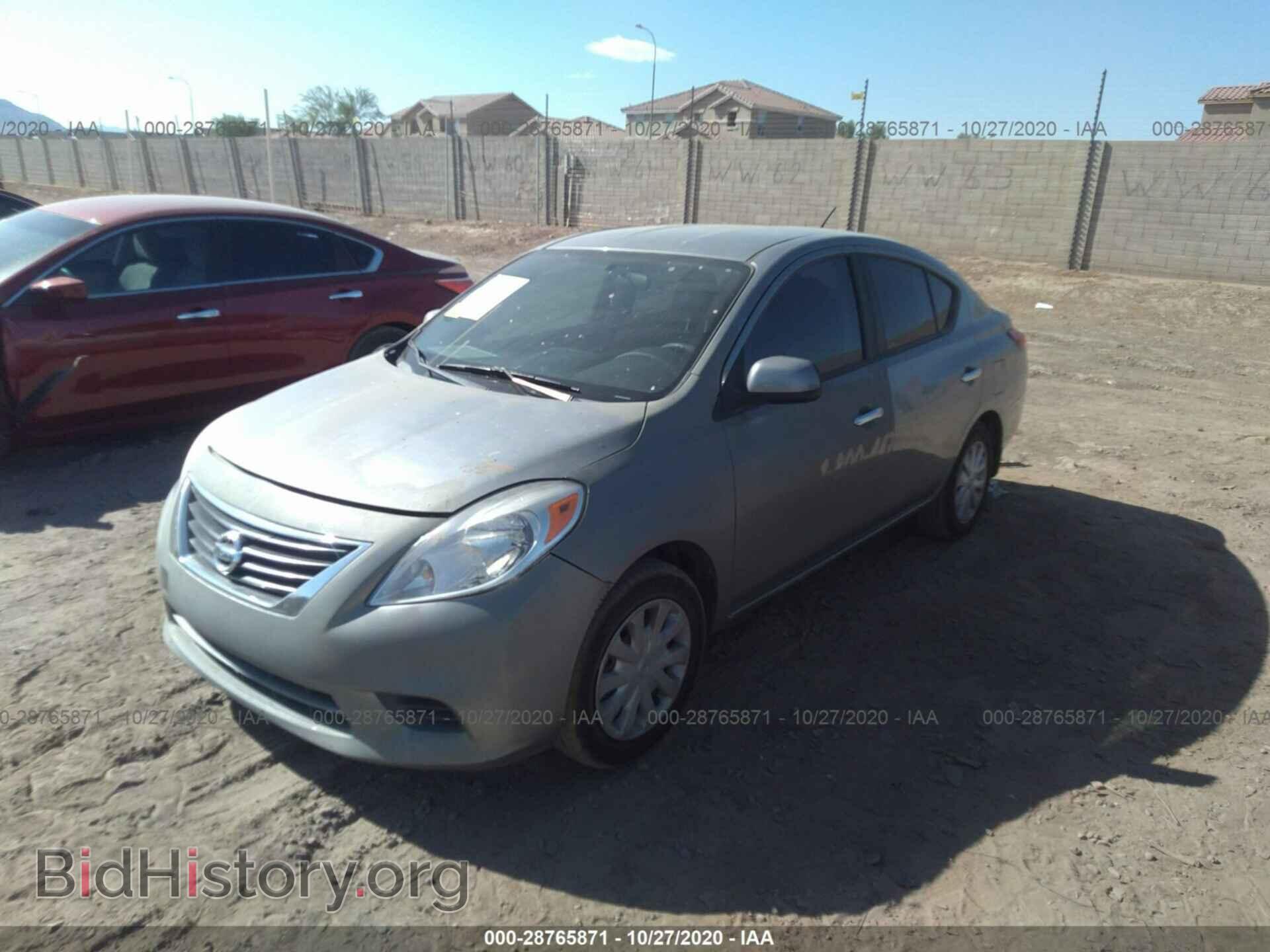 2012 NISSAN VERSA - VIN: 3N1CN7AP1CL939929 - Фото 2