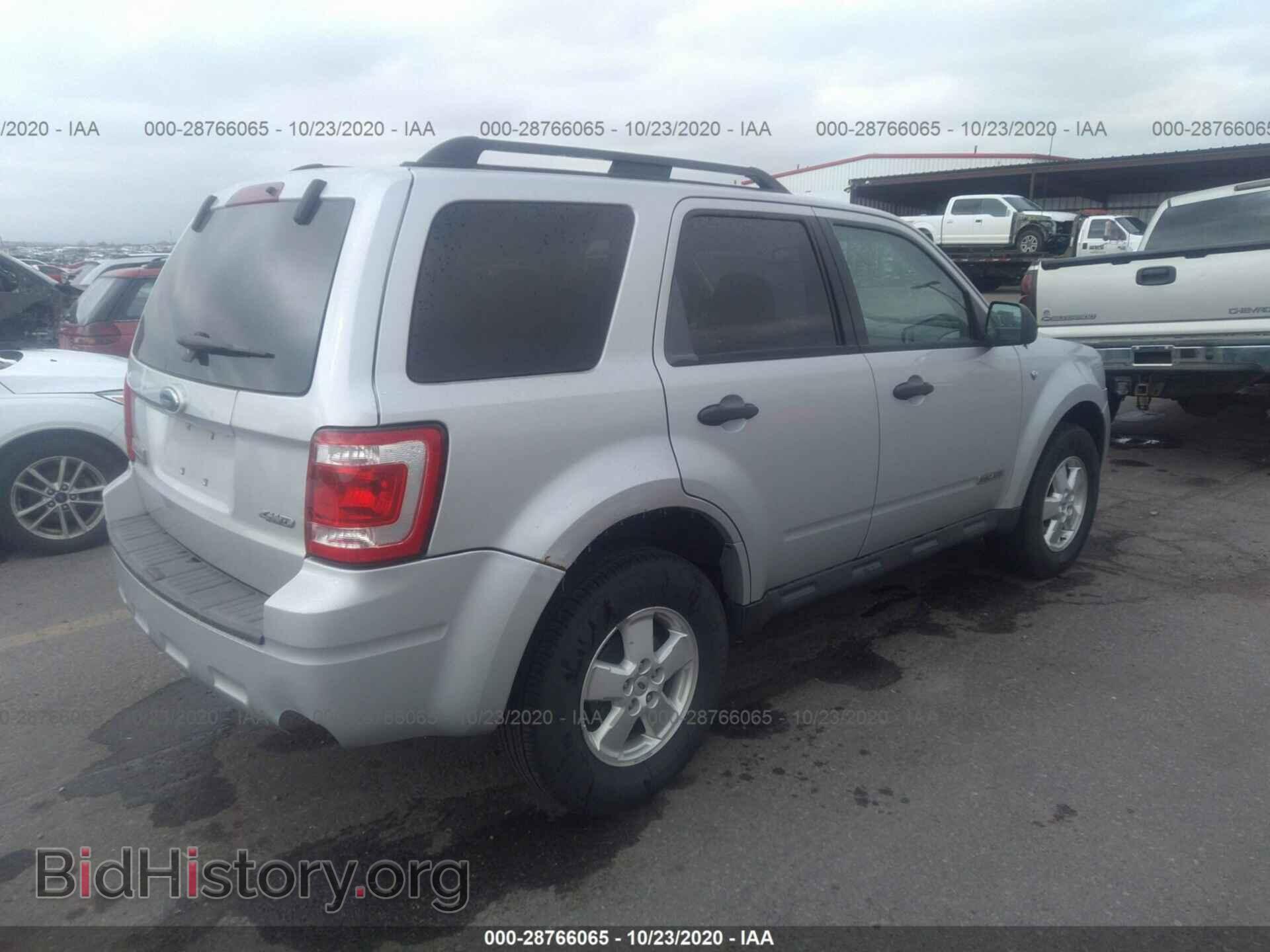 2008 FORD ESCAPE - VIN: 1FMCU93148KA62314 - Фото 4