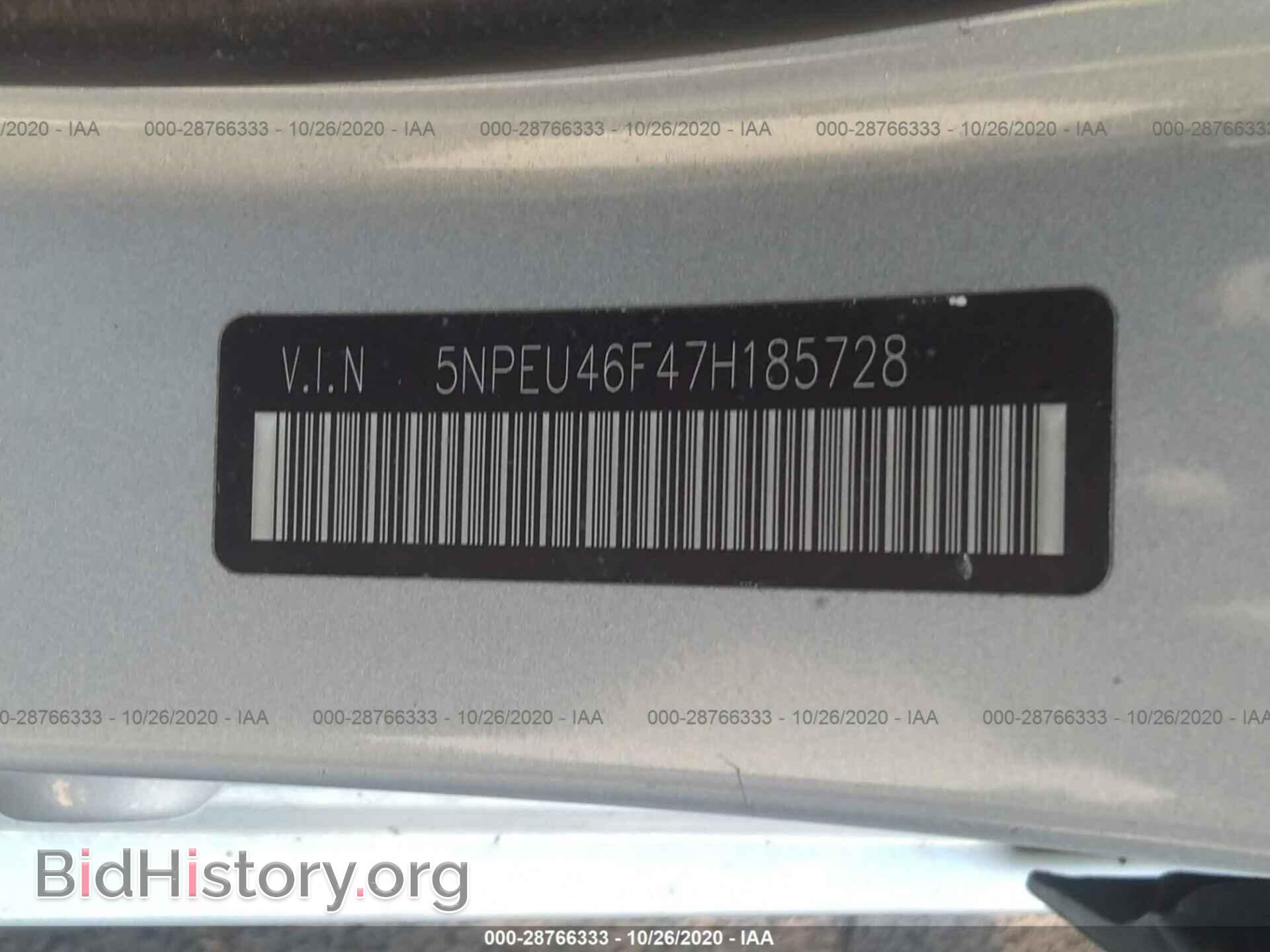 2007 HYUNDAI SONATA - VIN: 5NPEU46F47H185728 - Фото 9