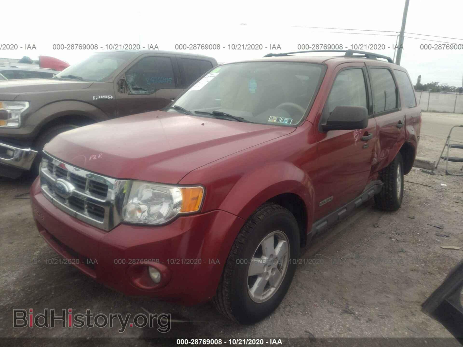 2008 FORD ESCAPE - VIN: 1FMCU93Z58KA78334 - Фото 2