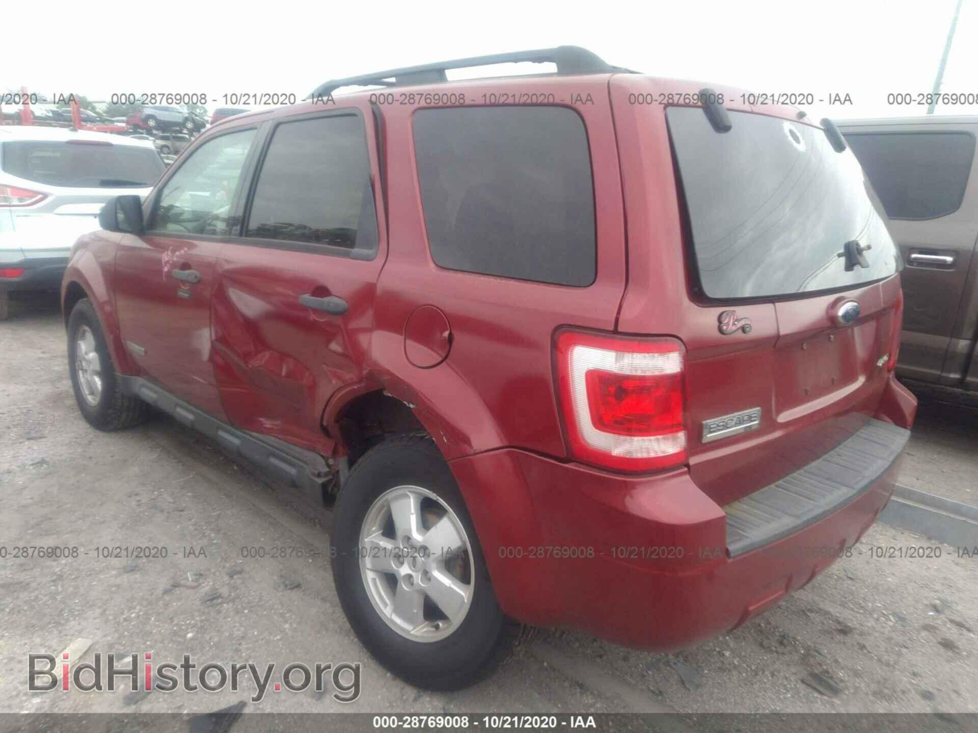 2008 FORD ESCAPE - VIN: 1FMCU93Z58KA78334 - Фото 3