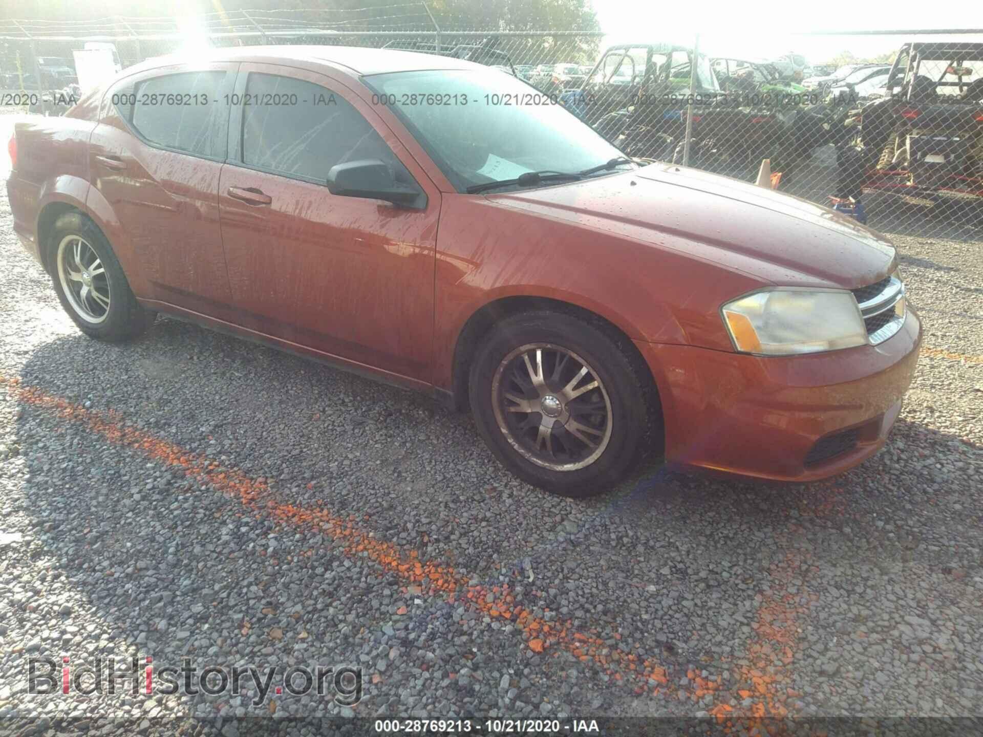 Photo 1C3CDZAB8CN242858 - DODGE AVENGER 2012