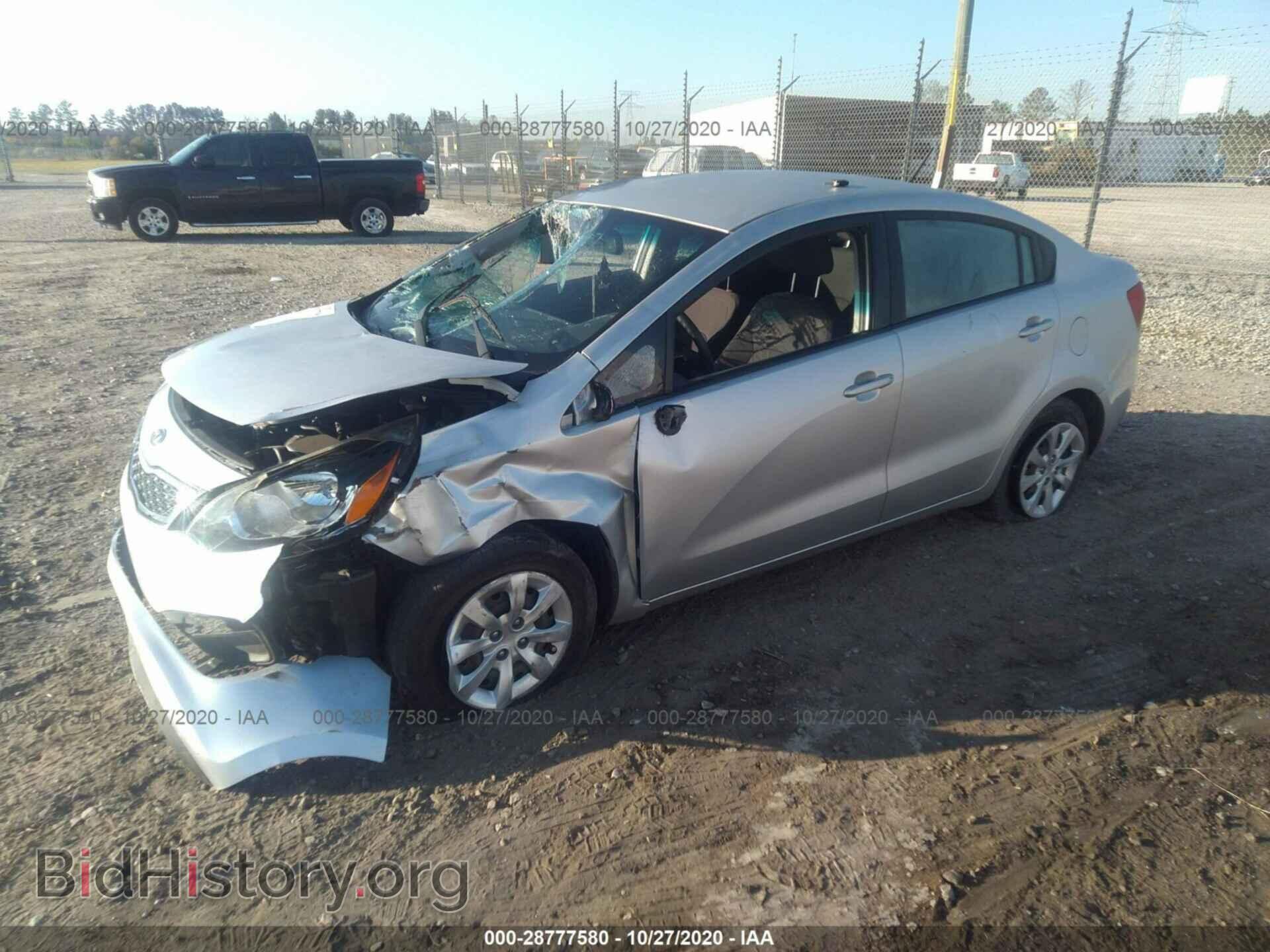 2012 KIA RIO - VIN: KNADN4A38C6092783 - Фото 2
