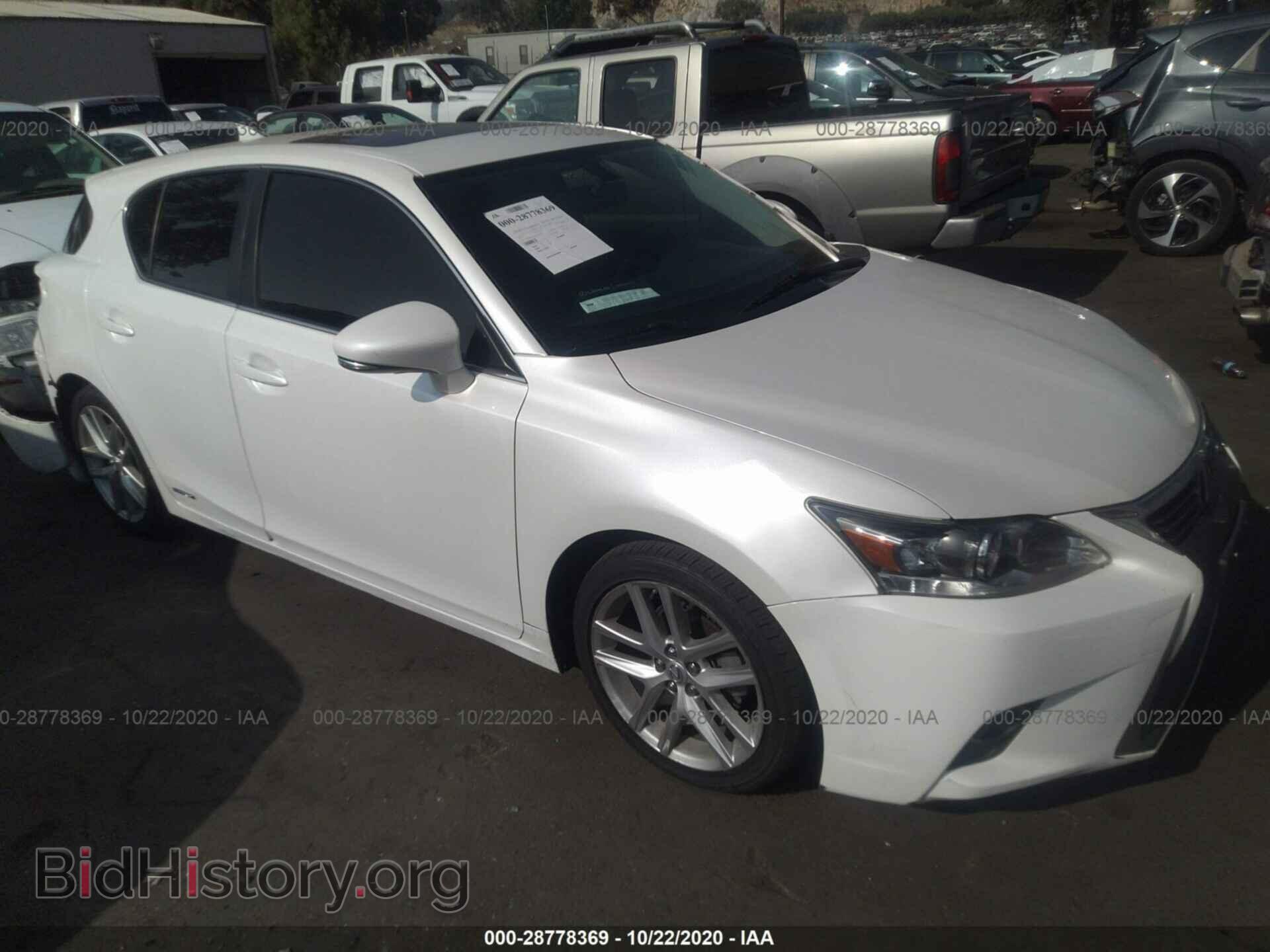 Фотография JTHKD5BH4F2248194 - LEXUS CT 200H 2015