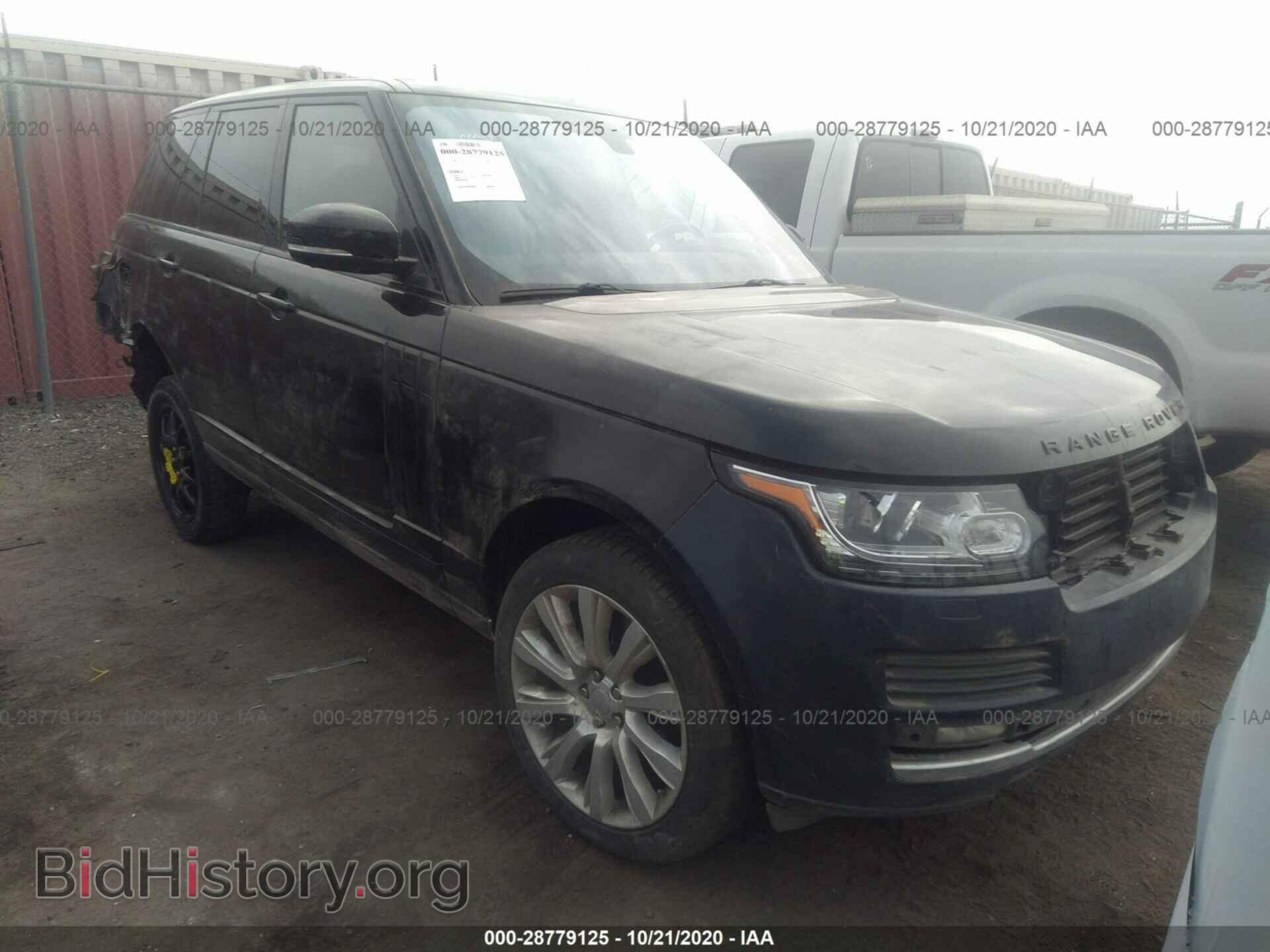 Photo SALGS2EF5GA318016 - LAND ROVER RANGE ROVER 2016