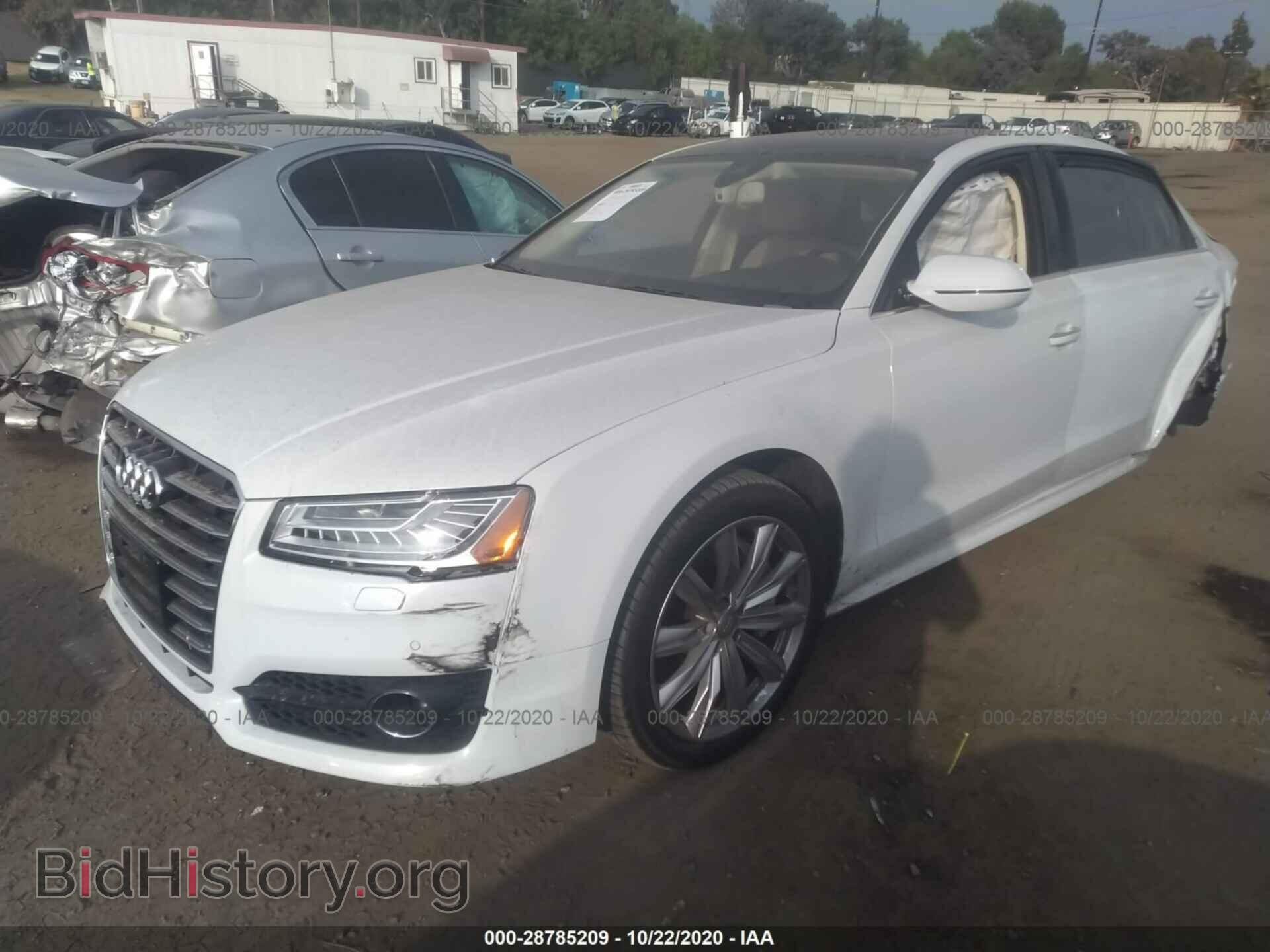 2018 AUDI A8 L - VIN: WAU44AFD6JN000172 - Фото 2