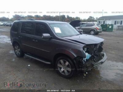 2014 Honda PILOT Touring, серый — VIN 5FNYF4H91EB053875, IAAI