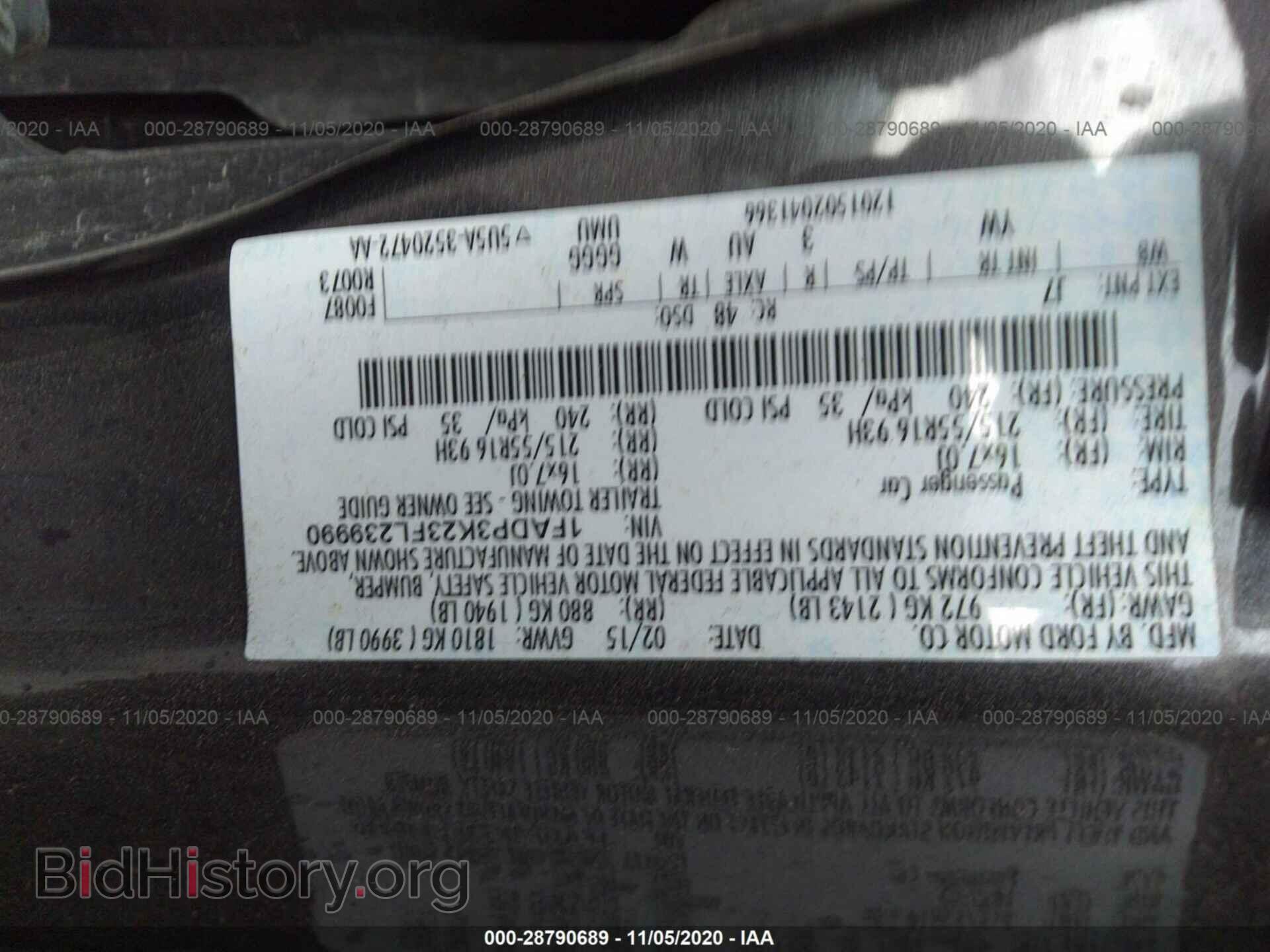 2015 FORD FOCUS - VIN: 1FADP3K23FL239990 - Фото 9