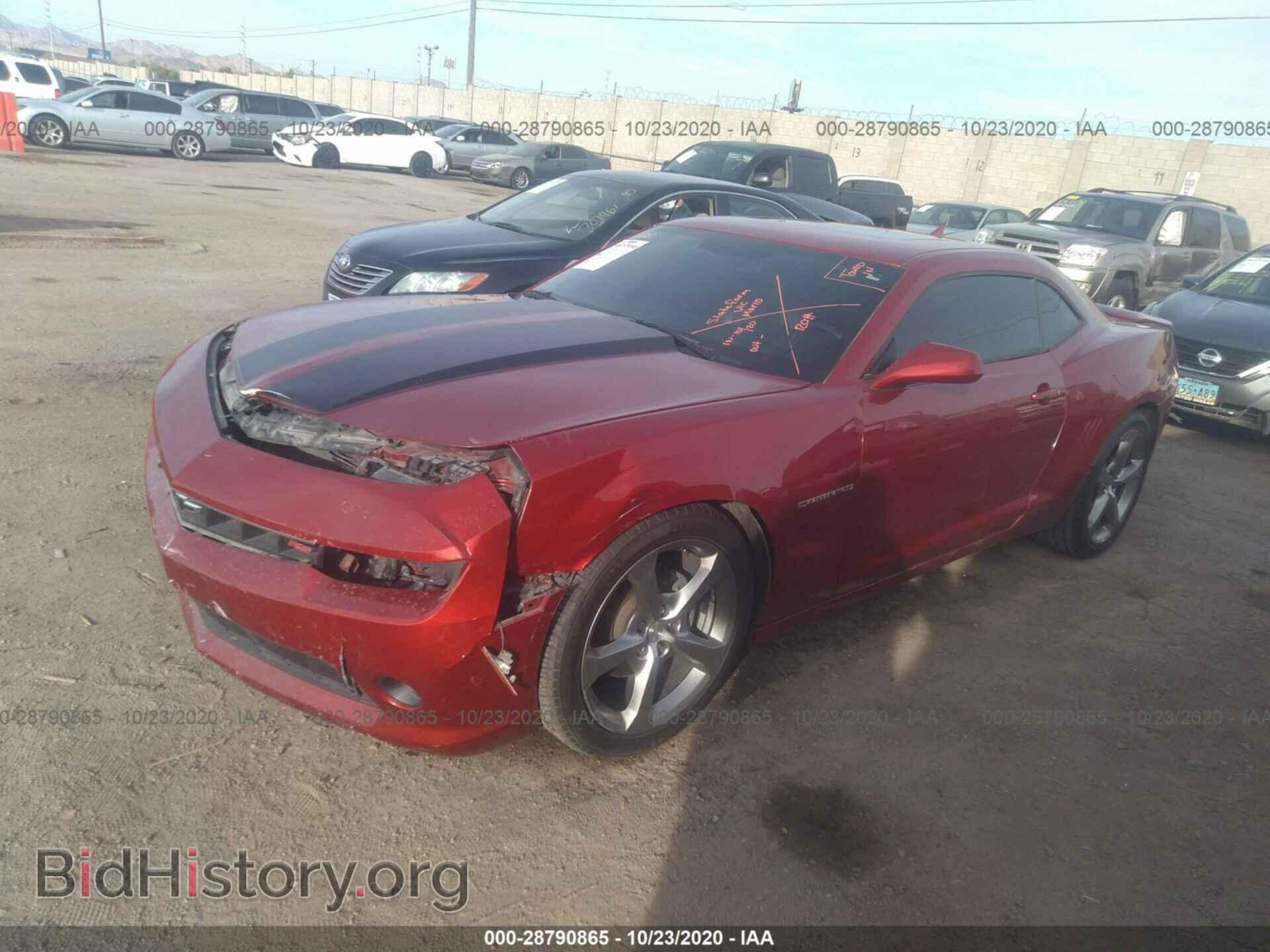 2014 CHEVROLET CAMARO - VIN: 2G1FB1E32E9180214 - Фото 2