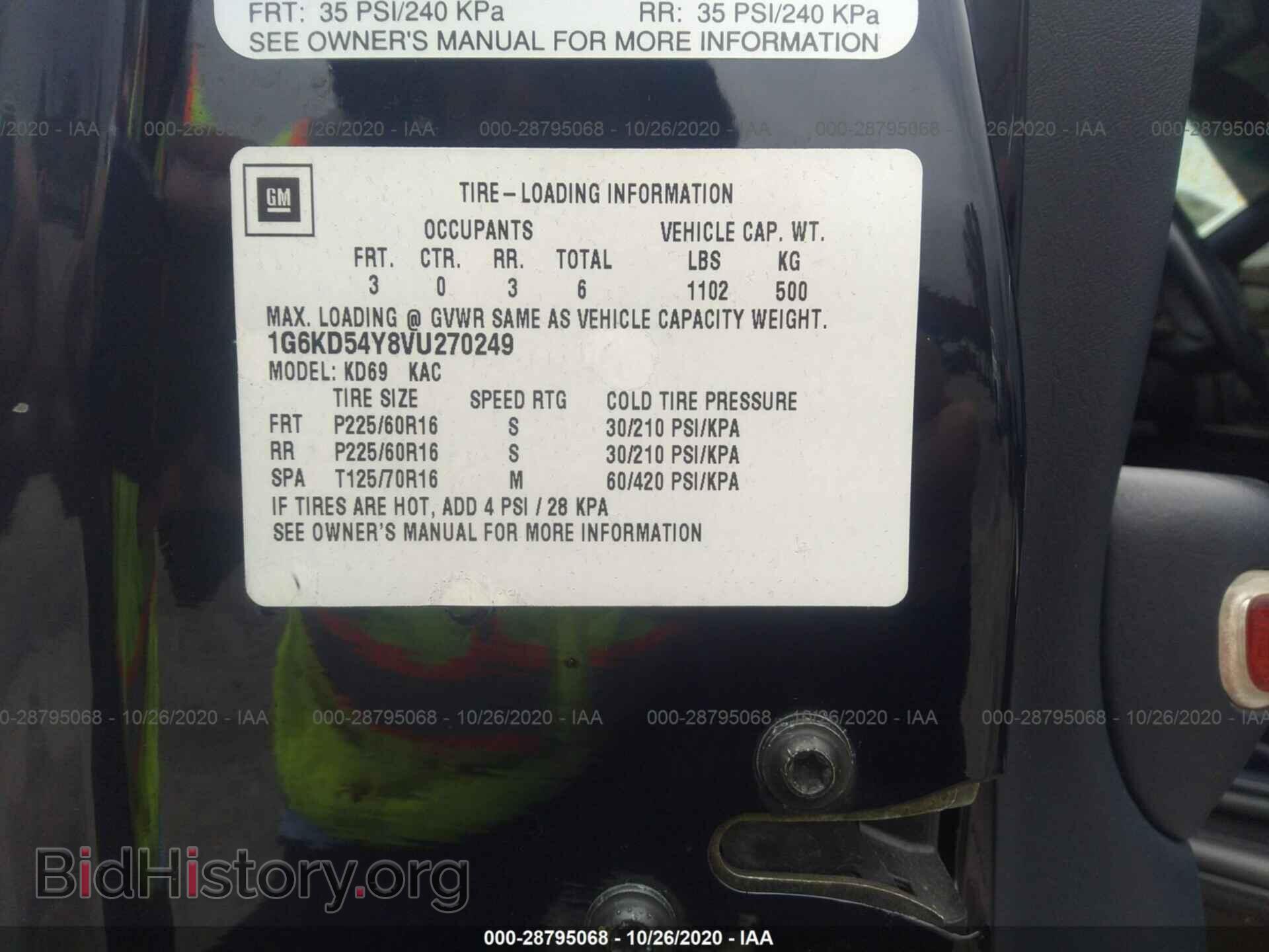 1997 CADILLAC DEVILLE - VIN: 1G6KD54Y8VU270249 - Photo 9