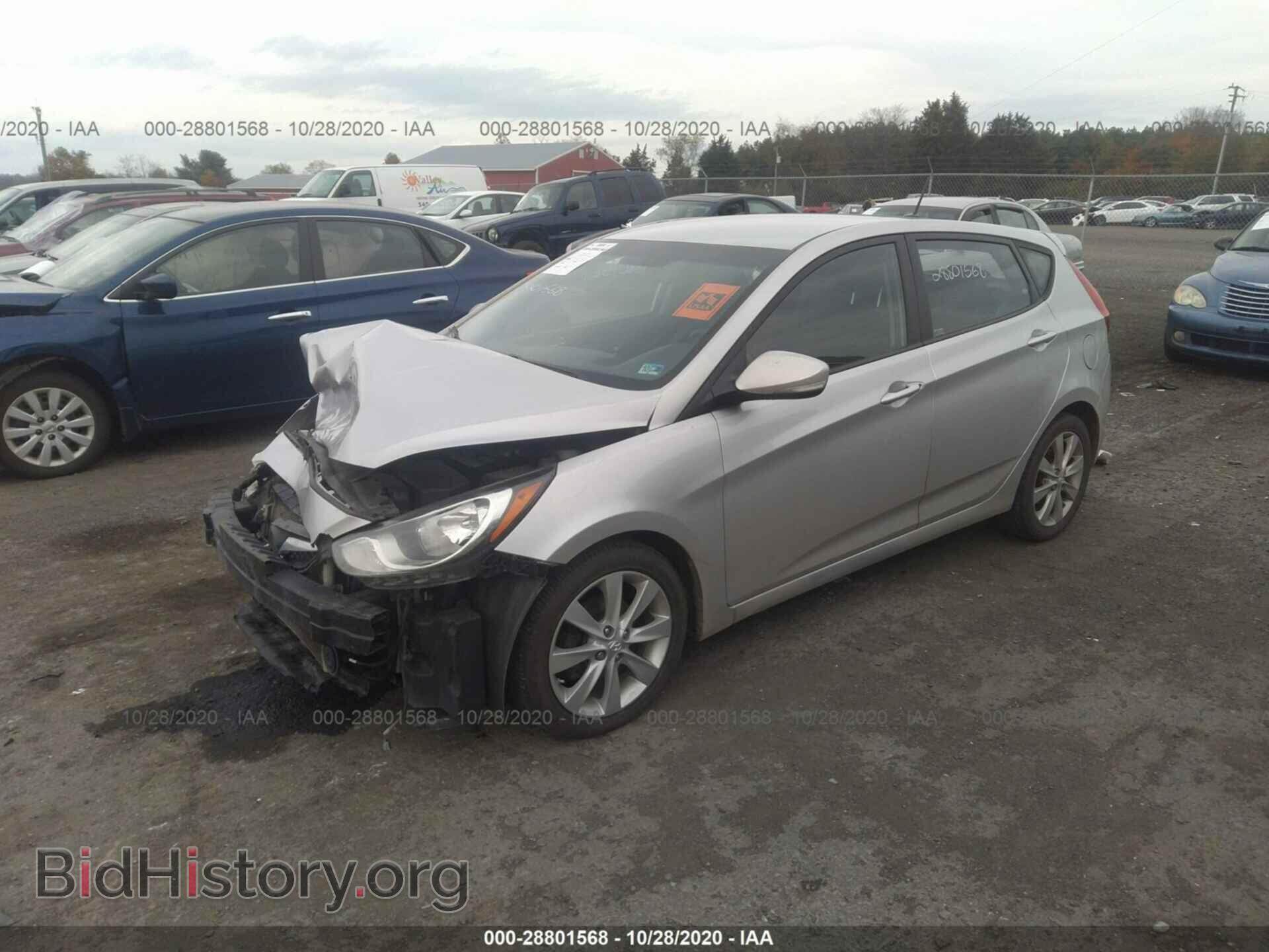2013 HYUNDAI ACCENT - VIN: KMHCU5AE5DU074808 - Фото 2