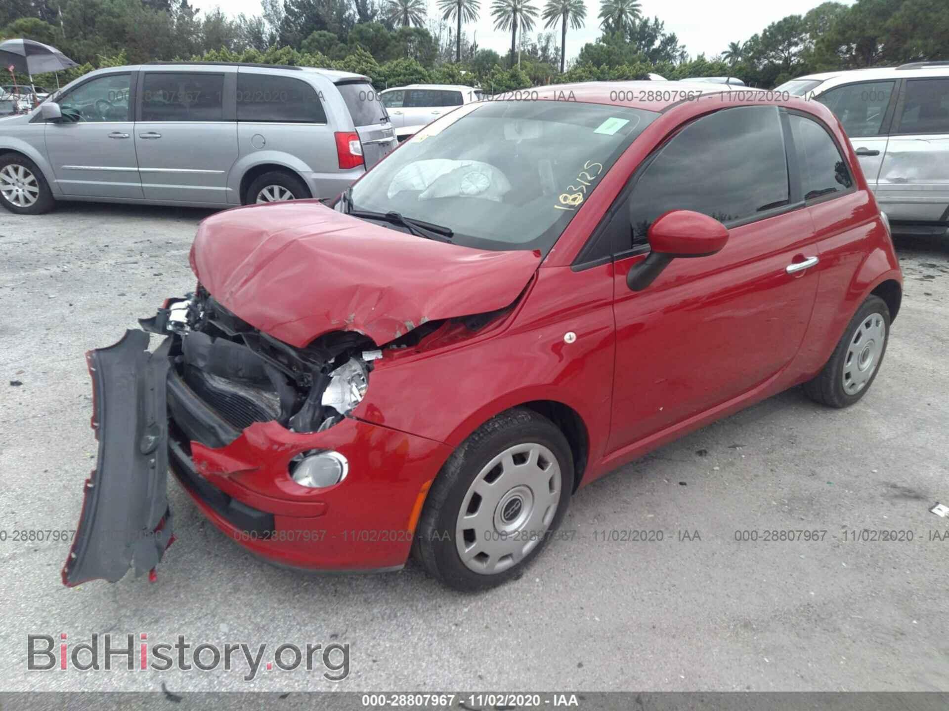 2012 FIAT 500 - VIN: 3C3CFFAR4CT383125 - Фото 2