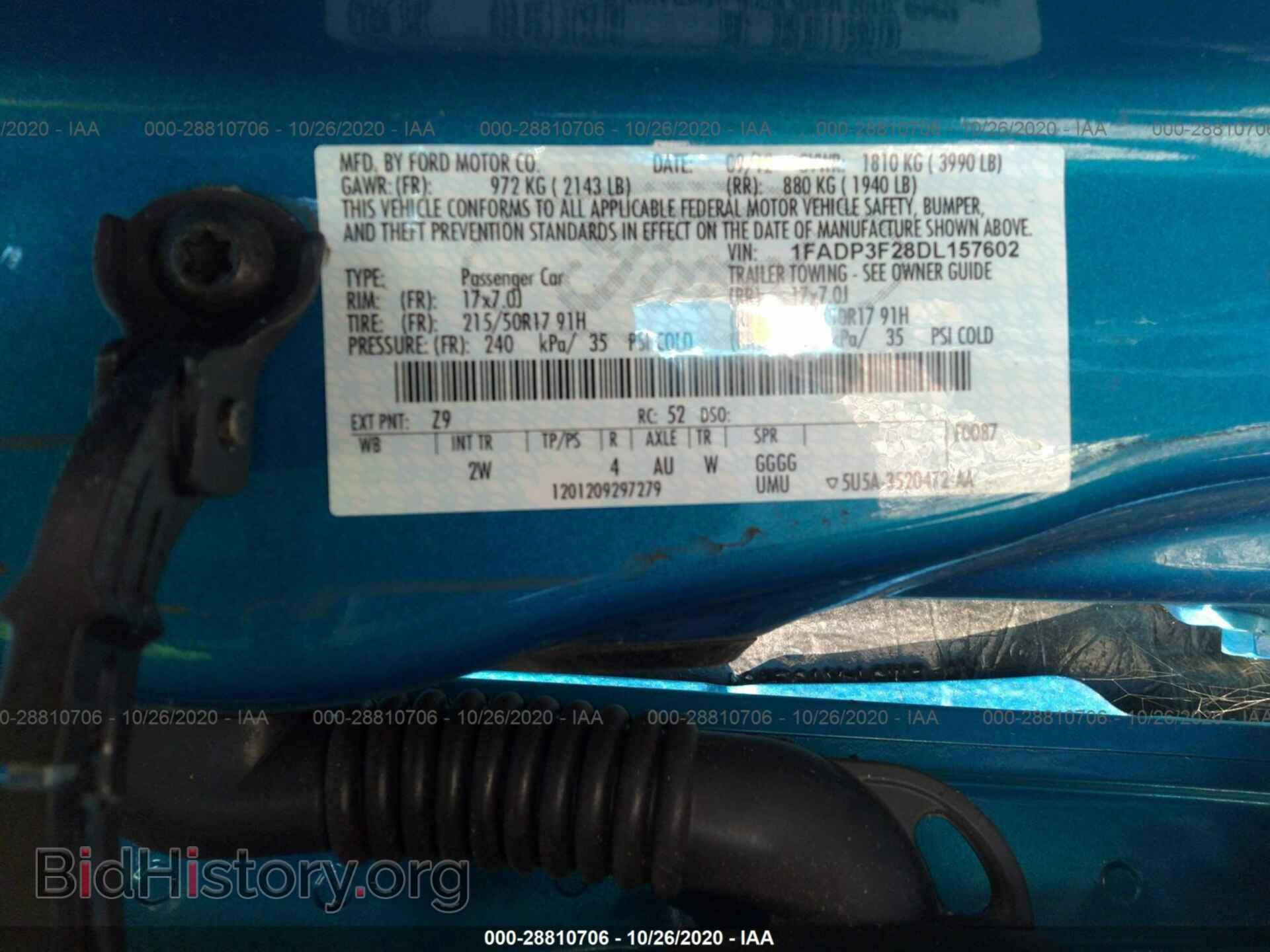 2013 FORD FOCUS - VIN: 1FADP3F28DL157602 - Photo 9