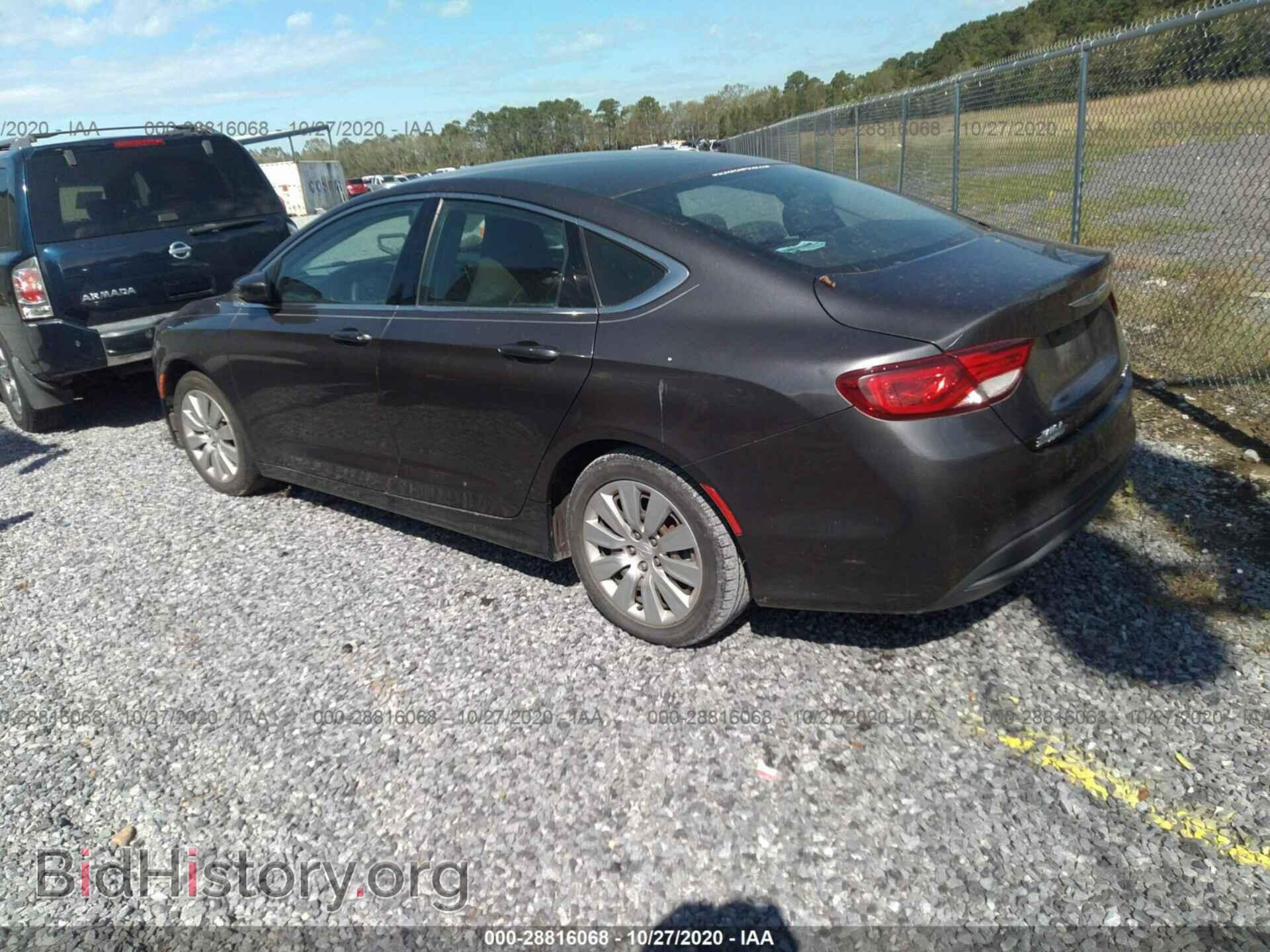 2016 CHRYSLER 200 - VIN: 1C3CCCFB6GN107439 - Фото 3