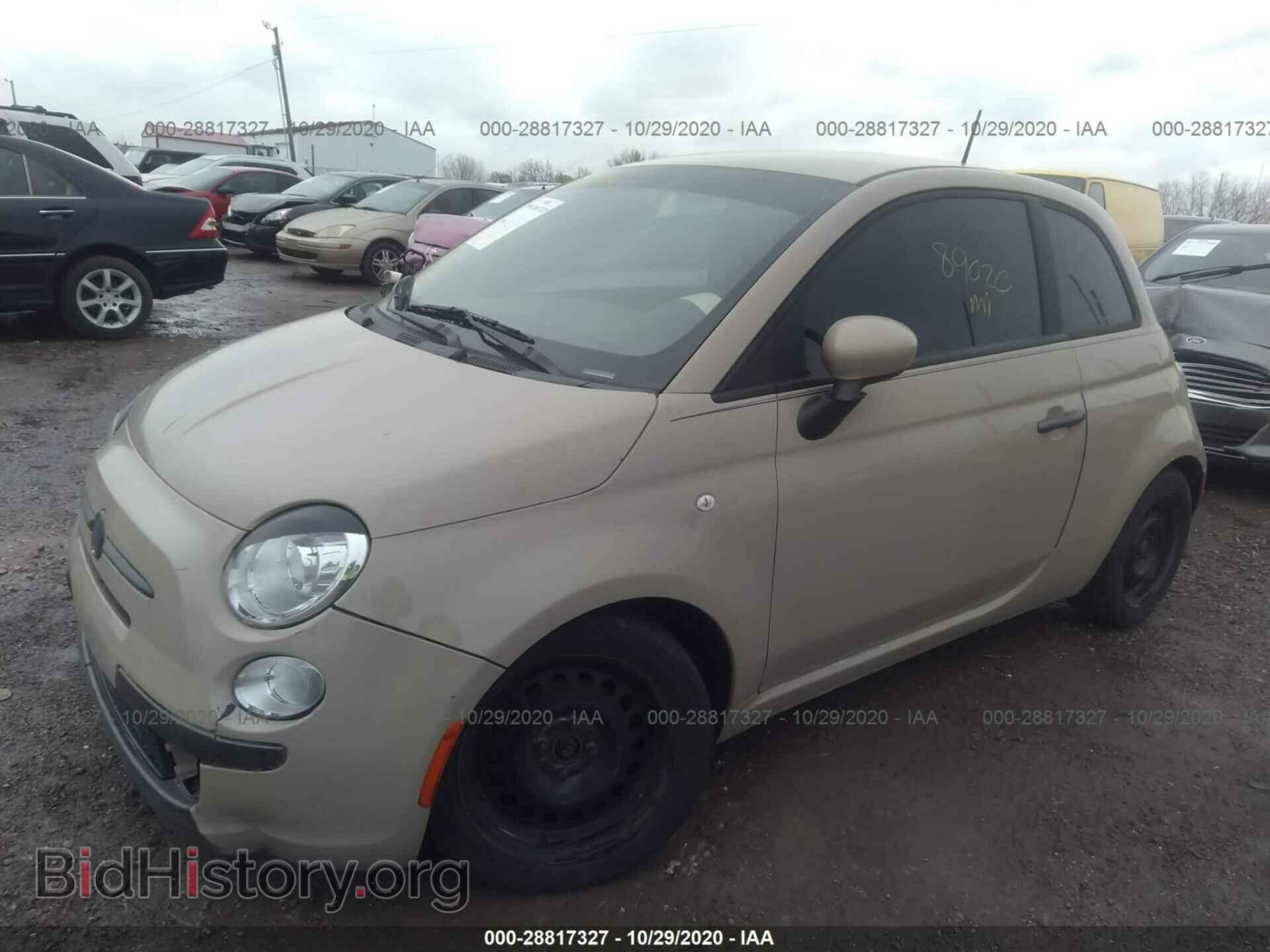 2012 FIAT 500 - VIN: 3C3CFFAR7CT330886 - Фото 2