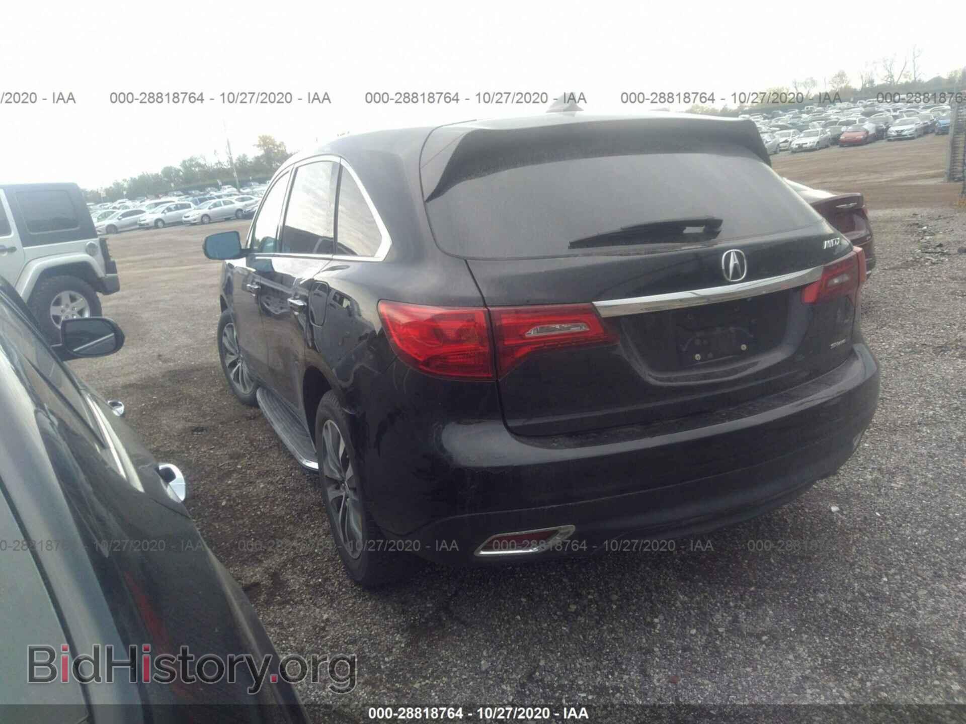 2014 ACURA MDX - VIN: 5FRYD4H68EB012458 - Фото 3