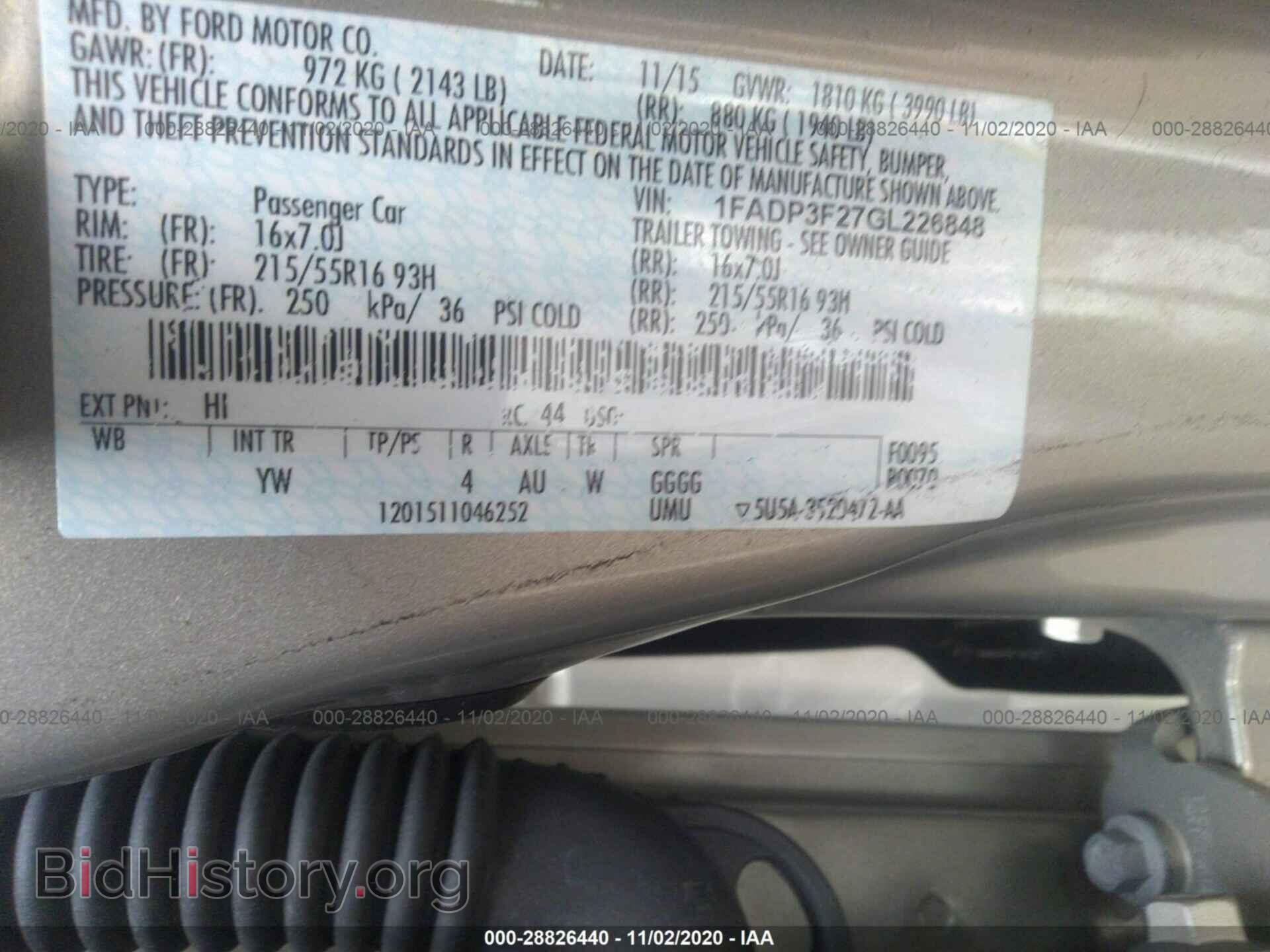 2016 FORD FOCUS - VIN: 1FADP3F27GL226848 - Photo 9