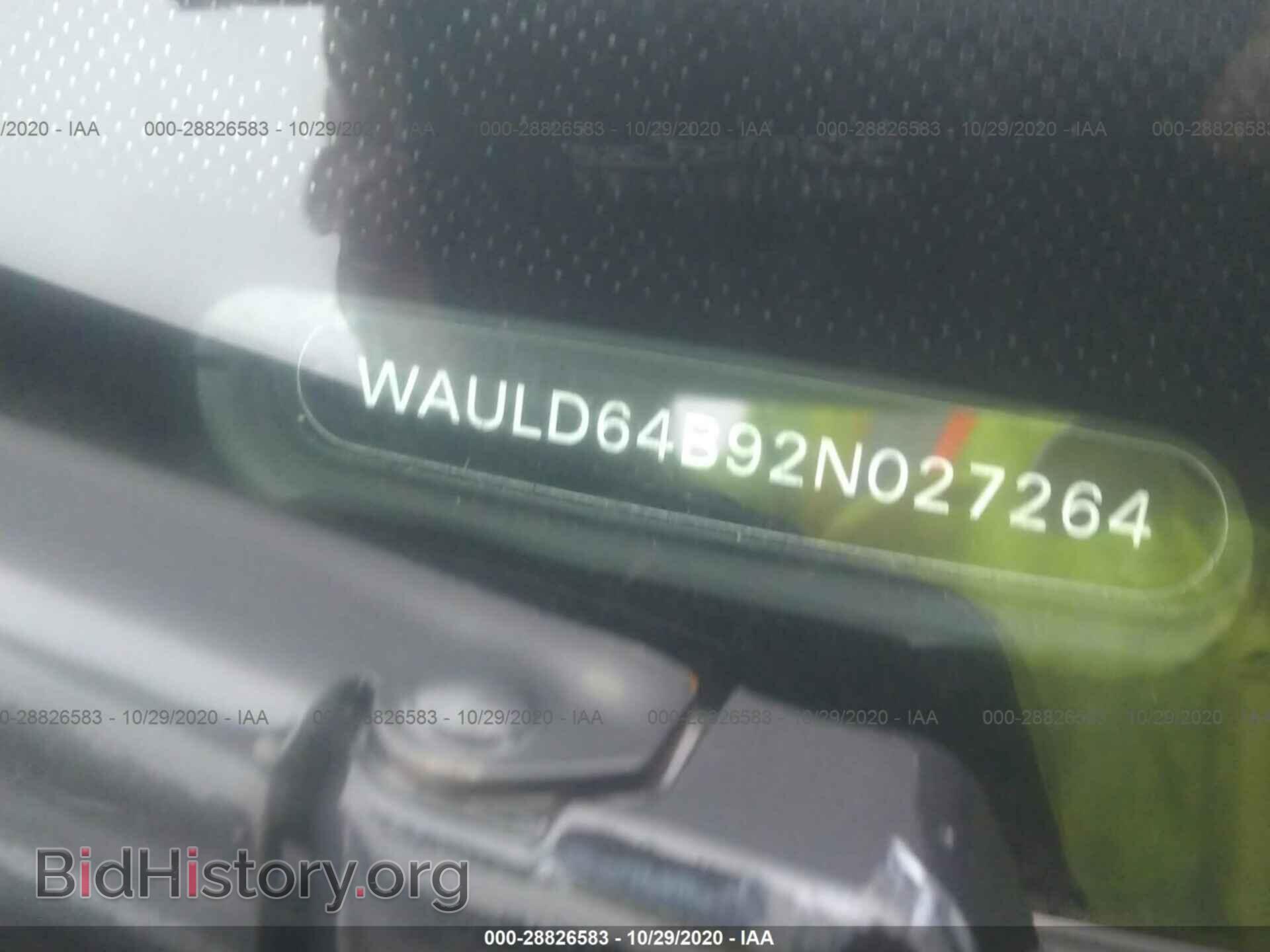 2002 AUDI A6 - VIN: WAULD64B92N027264 - Фото 9