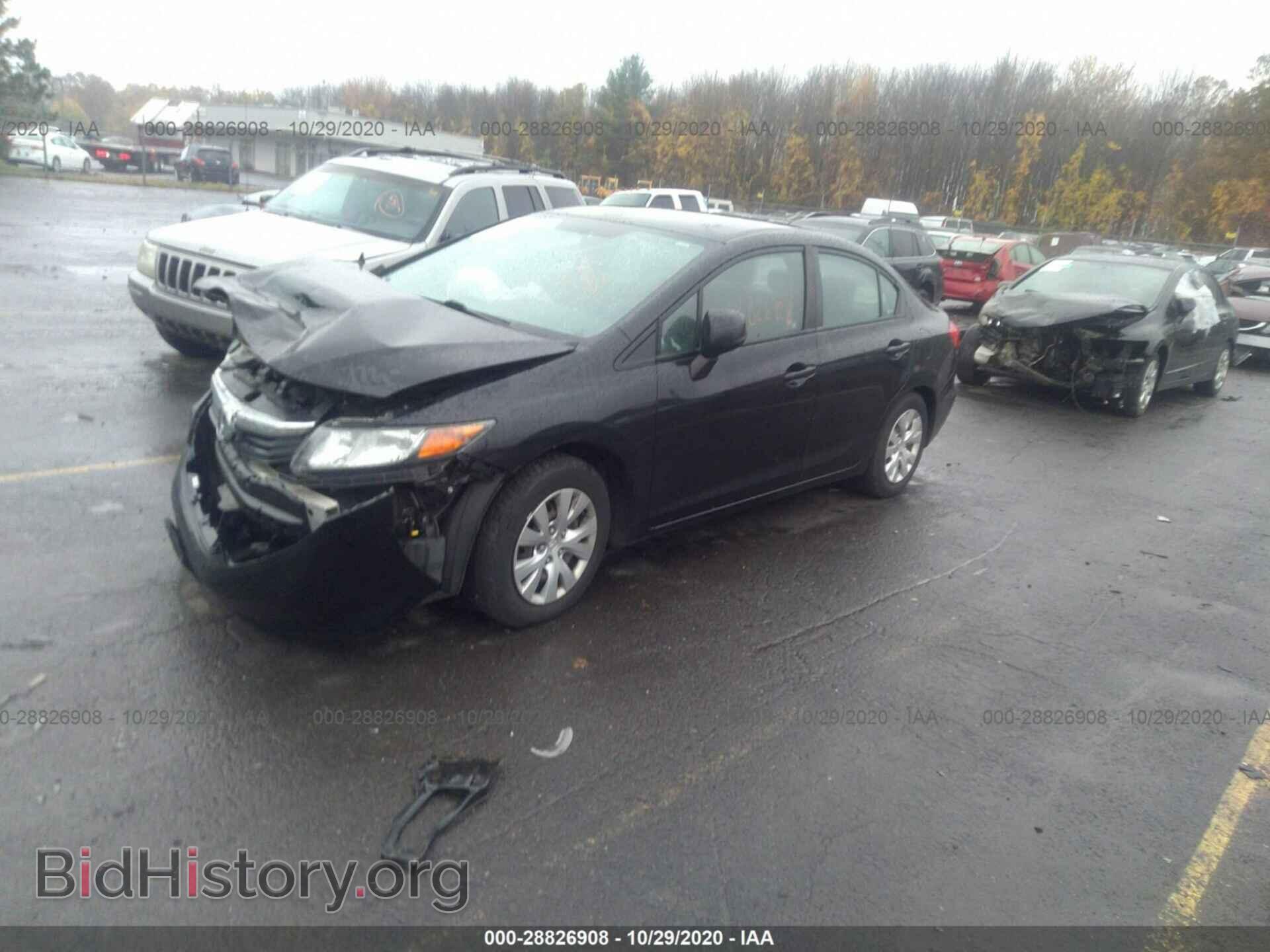 2012 HONDA CIVIC SDN - VIN: 2HGFB2F56CH588331 - Фото 2