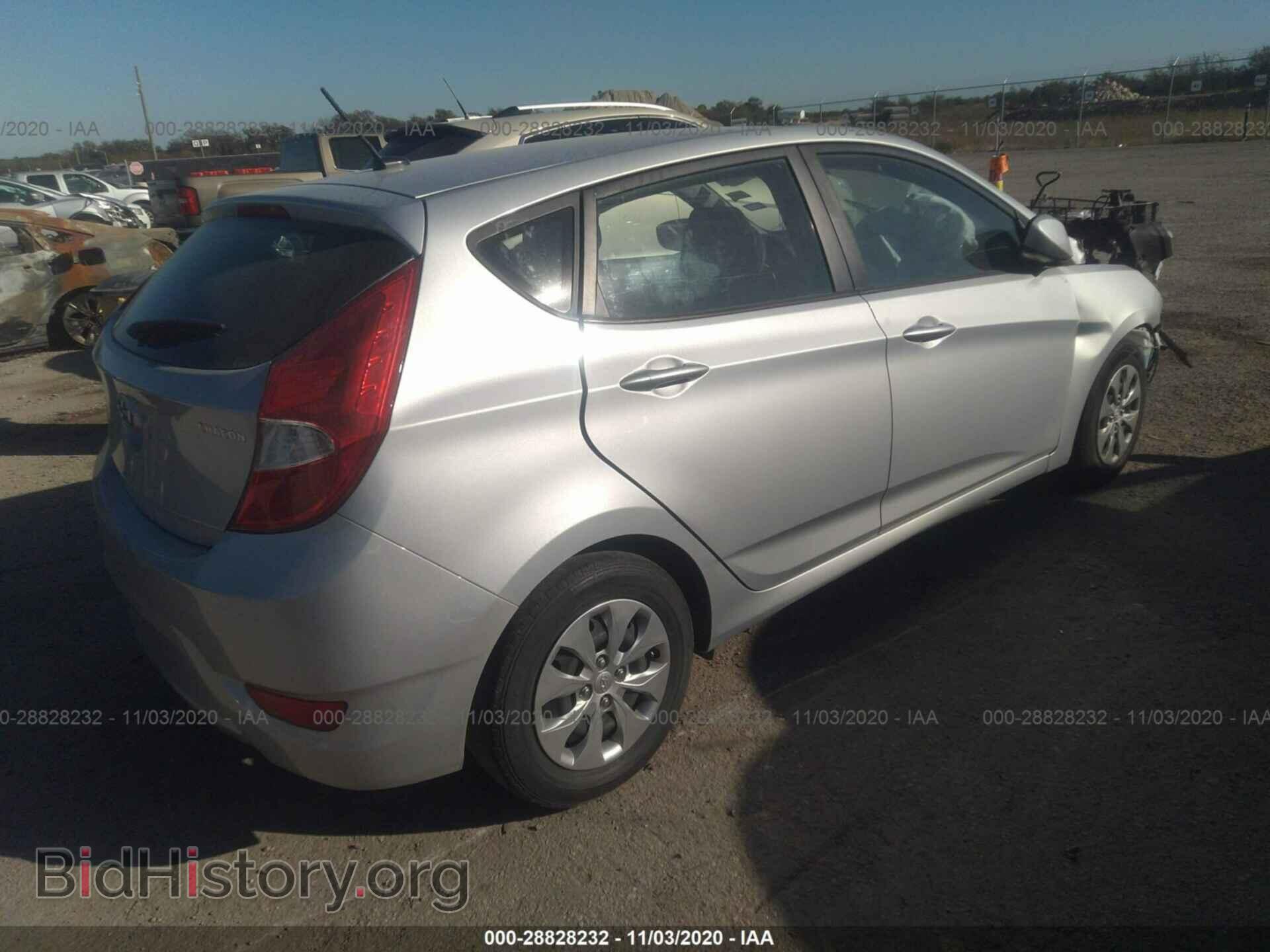 2017 HYUNDAI ACCENT - VIN: KMHCT5AE6HU314747 - Фото 4